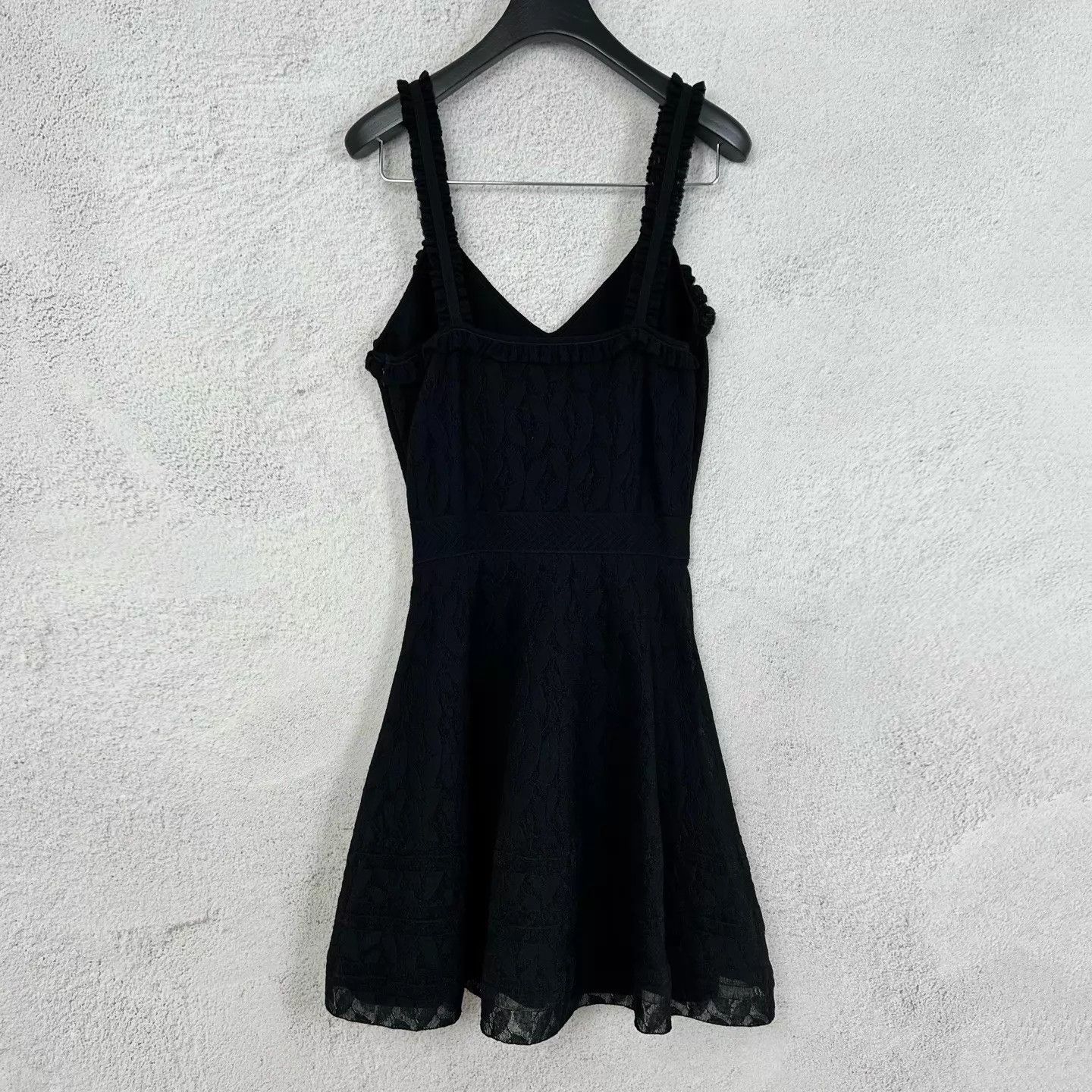 Chanel Chanel Black Lace Crystal Logo Cami Dress Women's Size M / US 6-8 / IT 42-44 - 2 Thumbnail