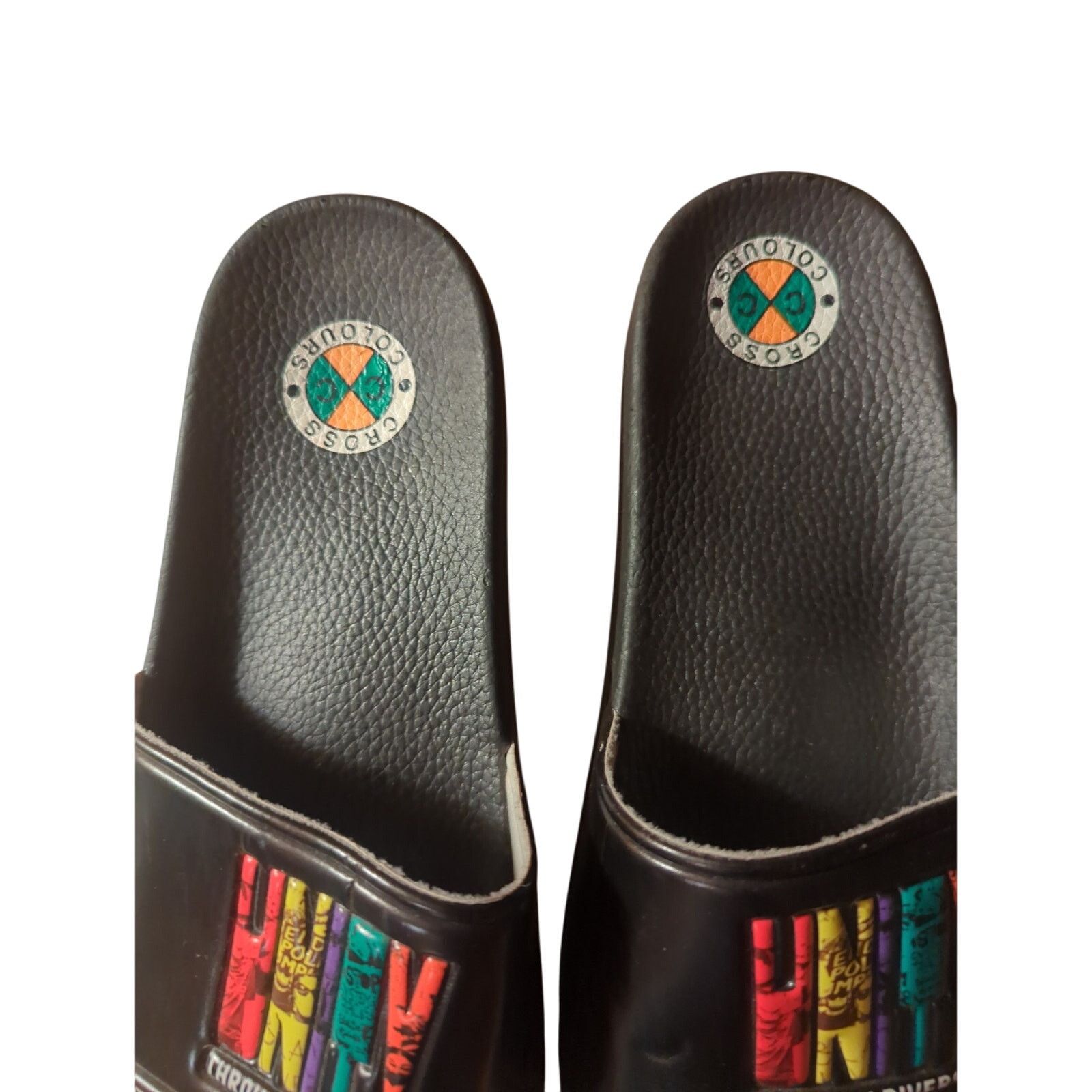 Cross Colours Cross Colors Slides Size 10 Women's Men's 8 HBCU BLM Size US 10 / IT 40 - 2 Thumbnail