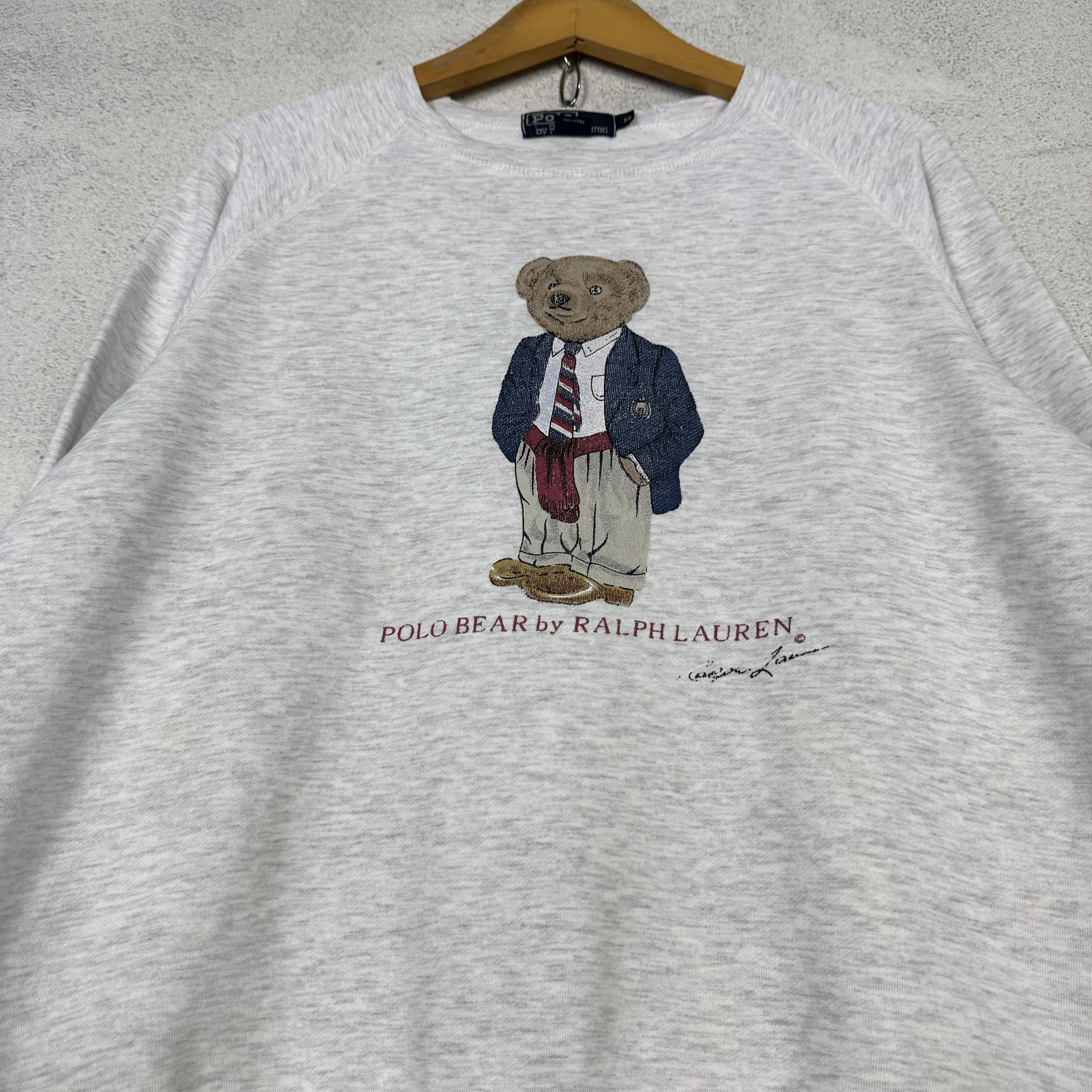 Polo Ralph Lauren Polo Ralph Lauren Polo Bear Distressed Sweatshirt Crewneck Size US M / EU 48-50 / 2 - 2 Thumbnail