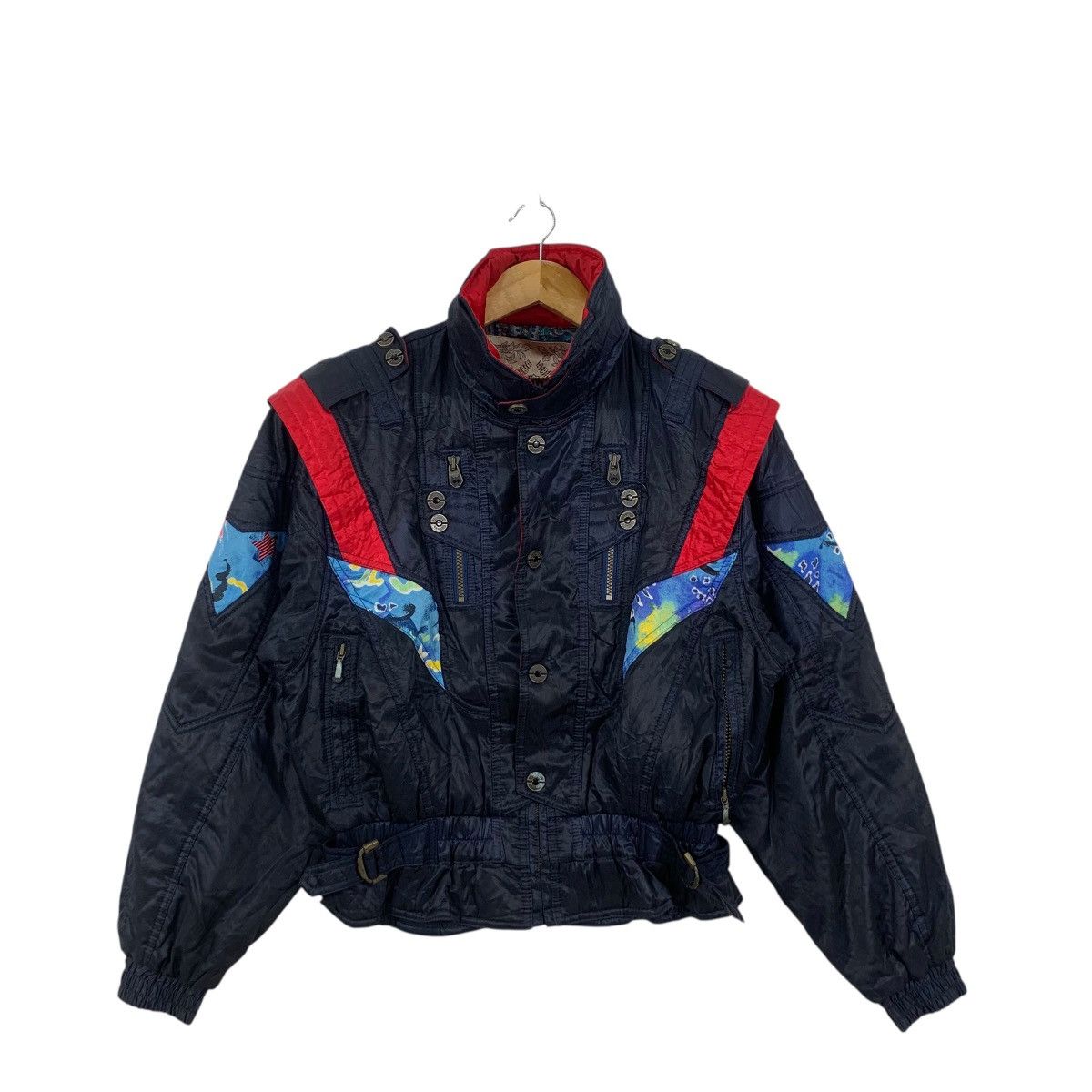 Descente Vintage DESCENTE WINDEX PRO Paisley AOP Winter Ski Jacket Size M / US 6-8 / IT 42-44 - 4 Thumbnail
