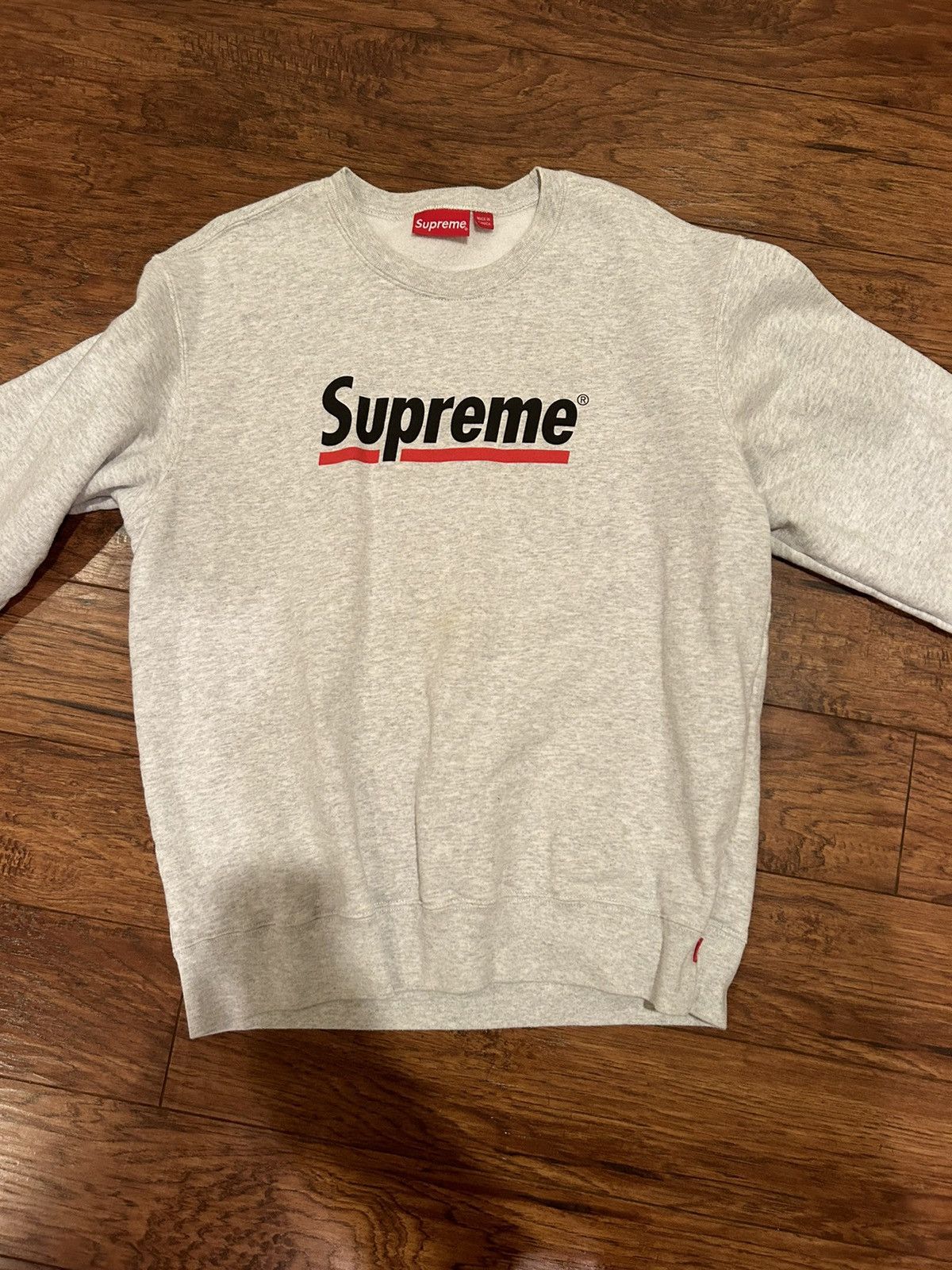 Supreme Supreme Underline Crewneck | Grailed