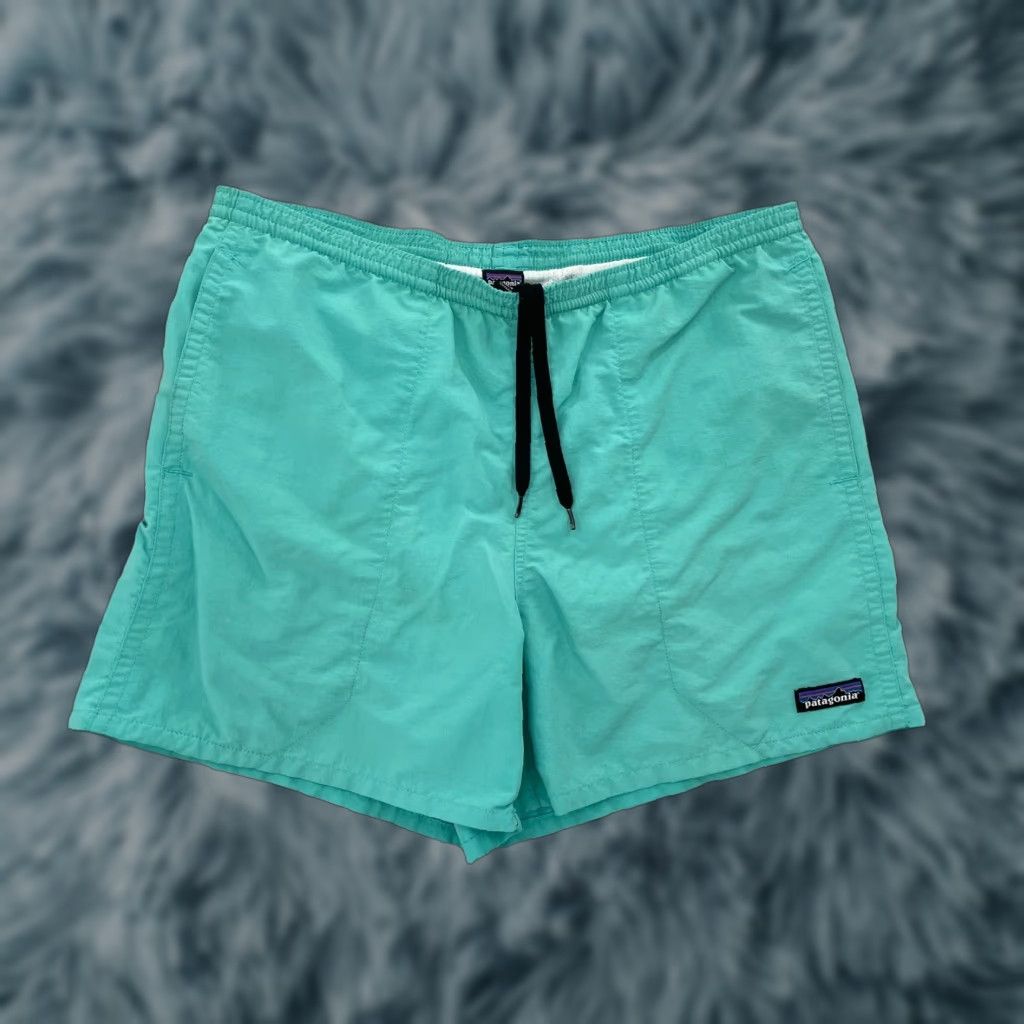 Patagonia Shorts Adult Small Aqua Green Baggies Lined Pockets Stretch Mens 32
