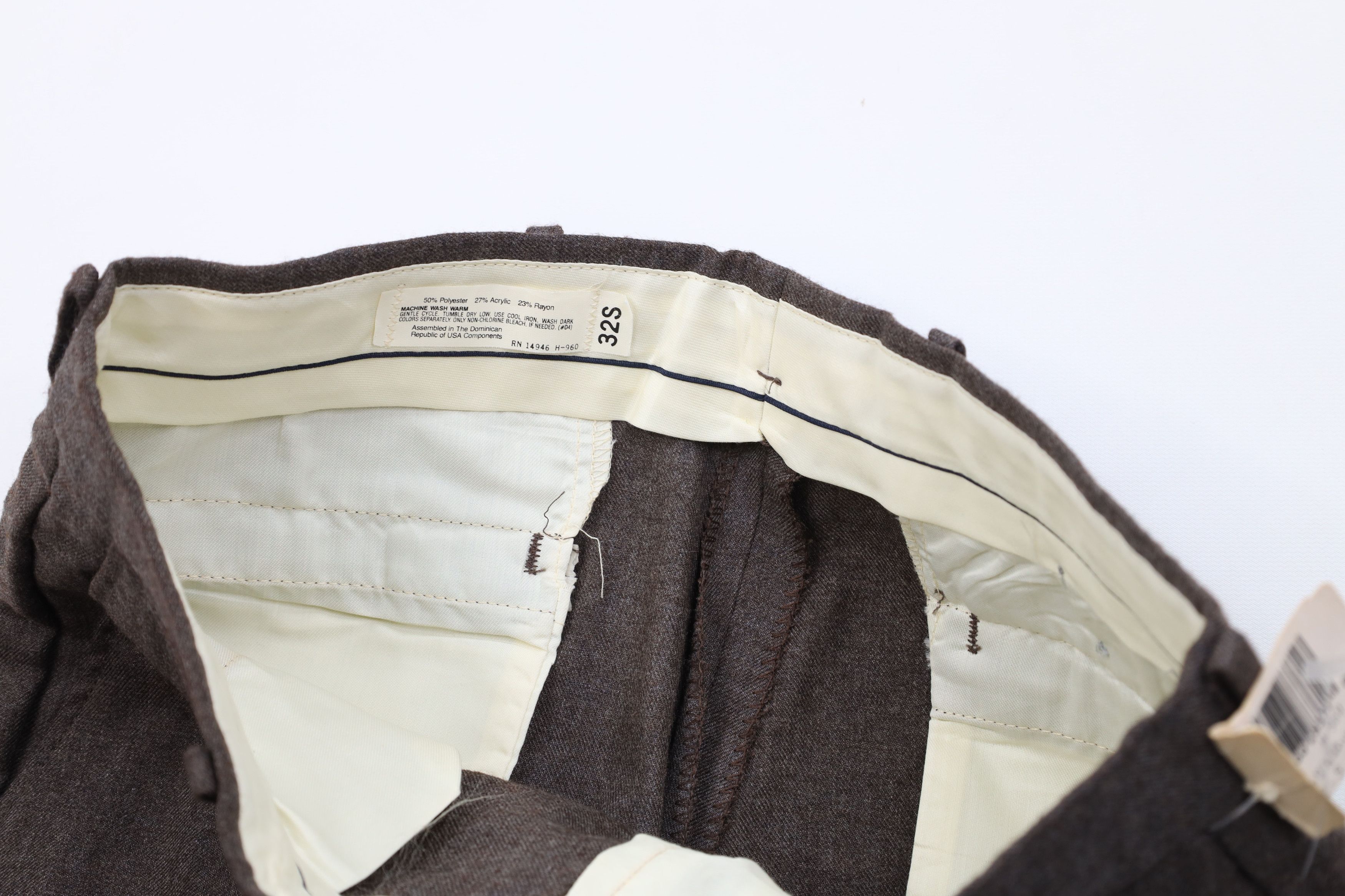 Vintage Deadstock Vintage 70s Streetwear Wide Leg Chino Pants Brown Size US 32 / EU 48 - 6 Thumbnail