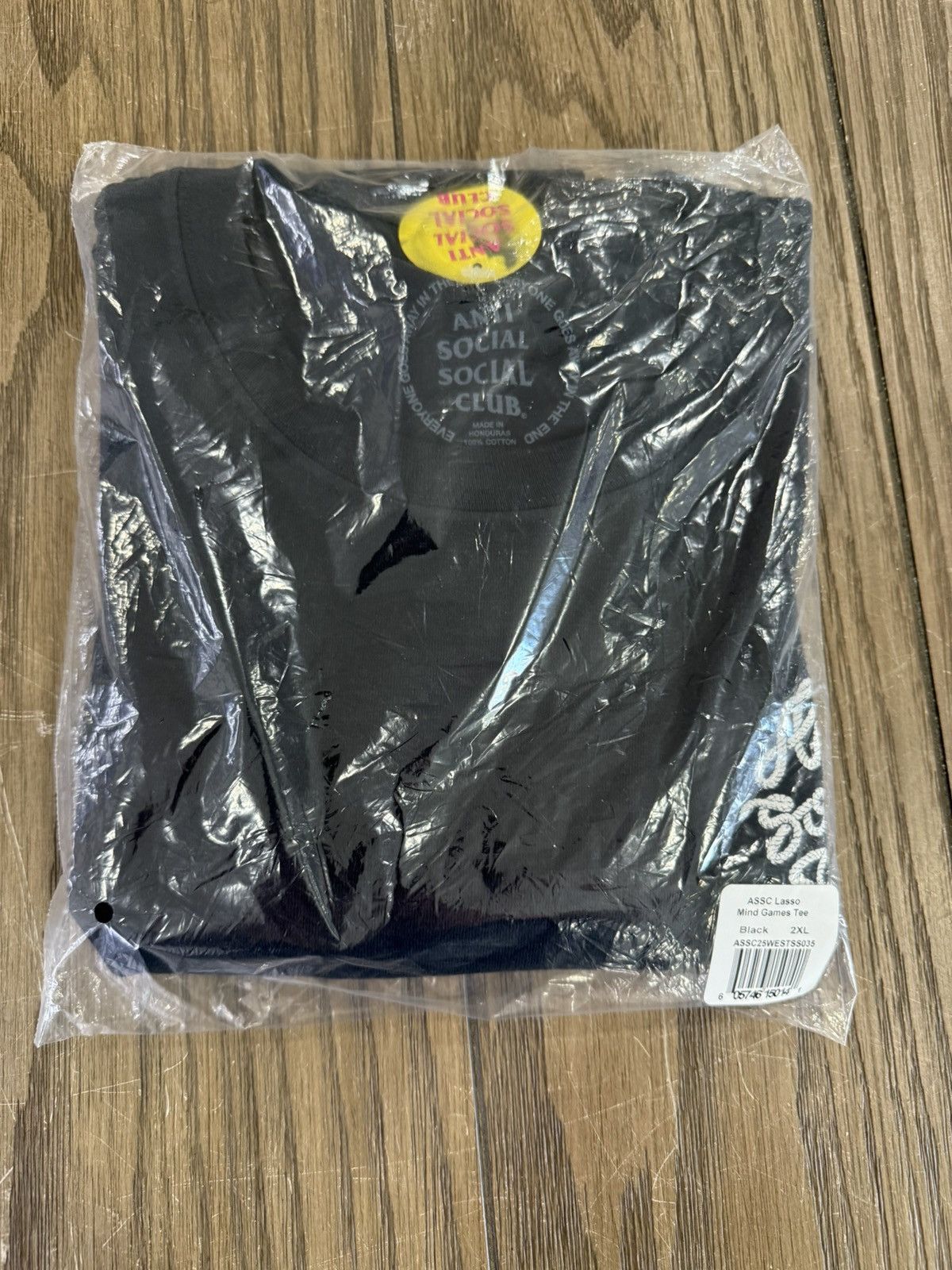 ‼️ ASSC Anti Social Club Mind Games Lasso Tee XXL Black 2XL ‼️