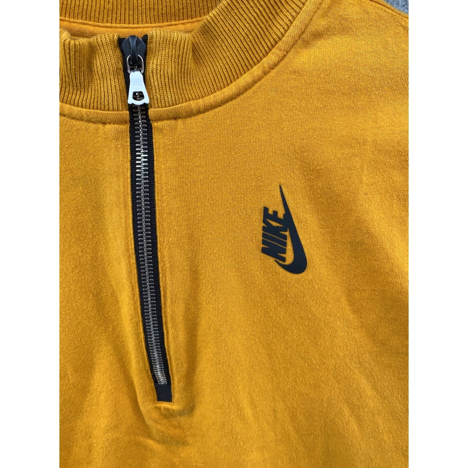 Nike Nike Lab Collection Women’s Mock Neck 1/4 Zip Yellow Top Small Nike Dri-FIT Activewear Shirt Pullover Womens Workout Athletic 923830 Size S / US 4 / IT 40 - 2 Thumbnail