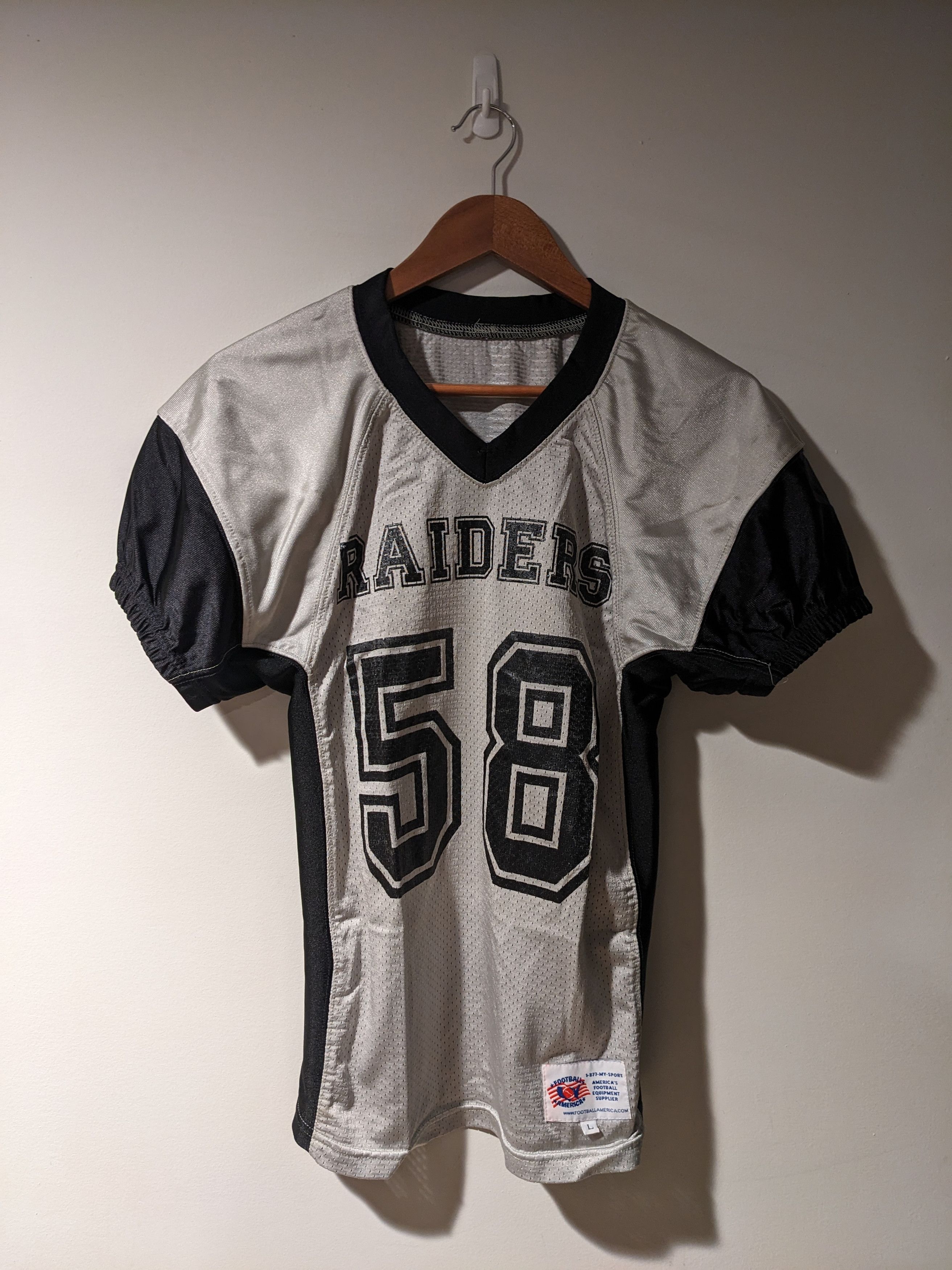 NFL × Vintage Vintage 90s Oakland Raiders NFL Football Youth Large Jersey Size US L / EU 52-54 / 3 - 1 Thumbnail