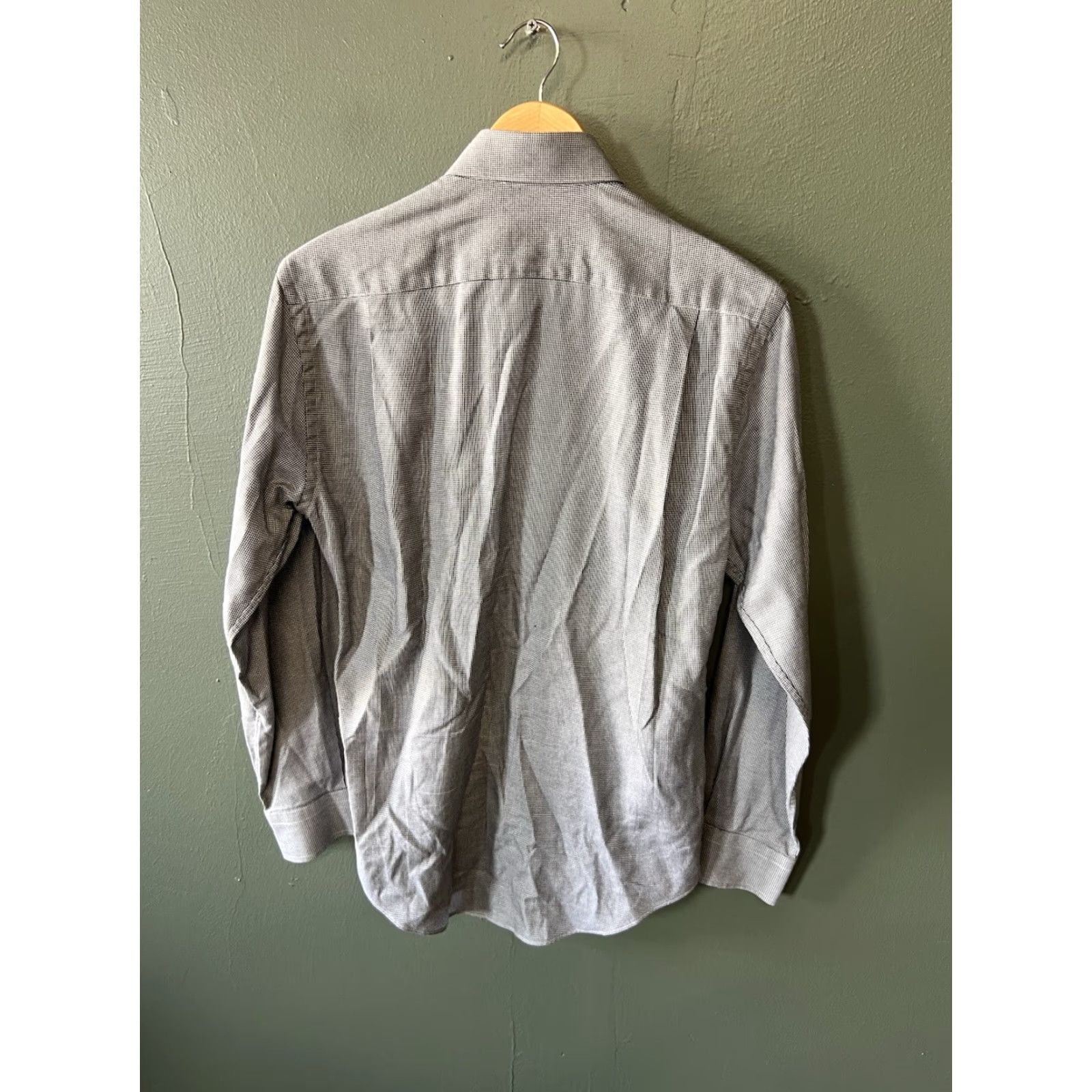Neiman Marcus Neiman Marcus Mens Dress Shirt Blue Long Sleeve Button Up 15 32/33 15 Regular Shirt Men Size 40R - 2 Thumbnail