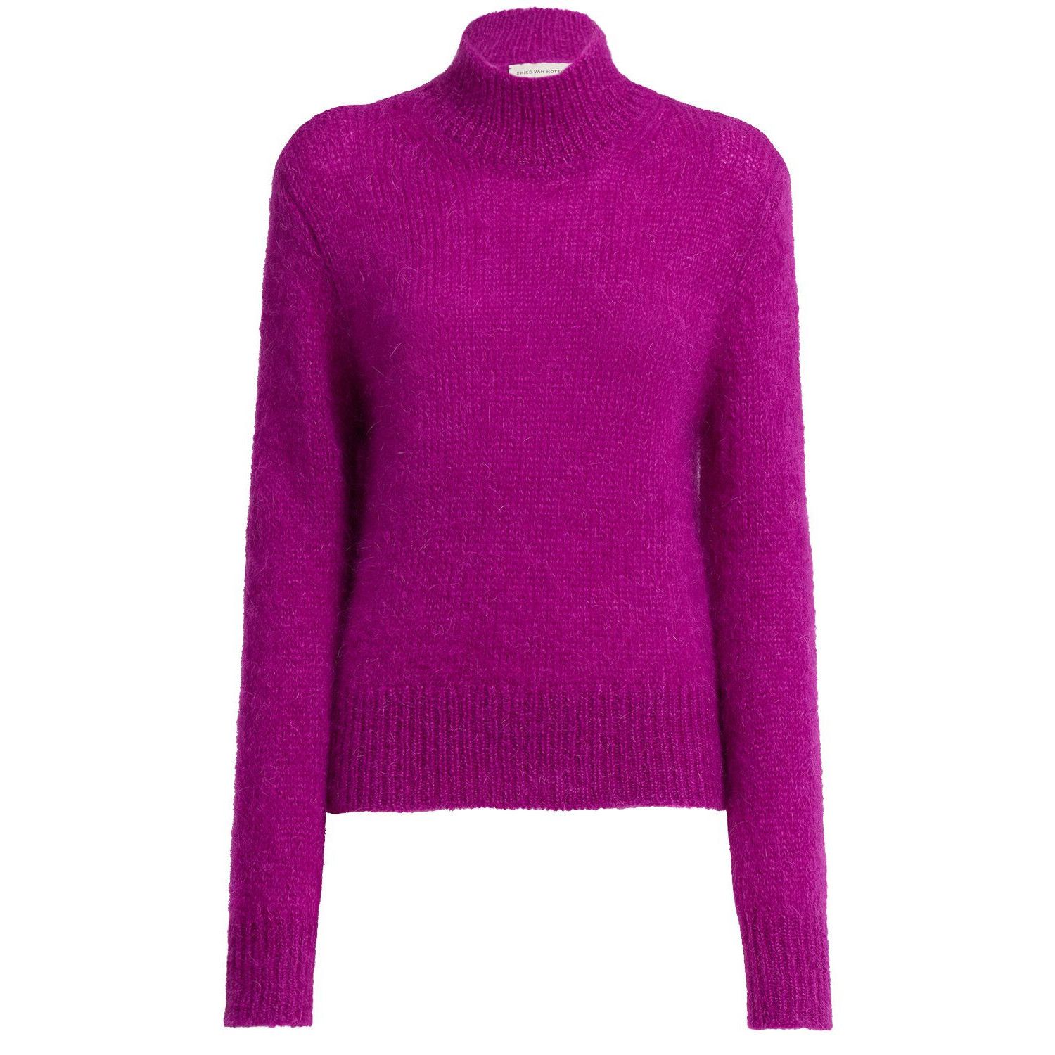 DRIES VAN NOTEN Tenne Fuchsia Wool Sweater New & Authentic (