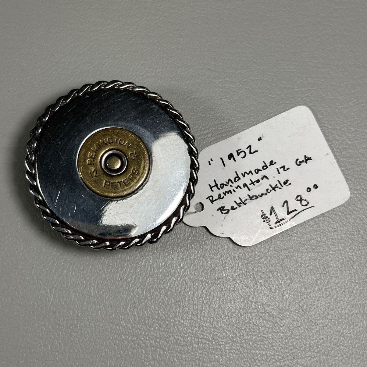 Vintage 1952 Handmade Remington 12 GA Beltbuckle Size ONE SIZE - 2 Thumbnail