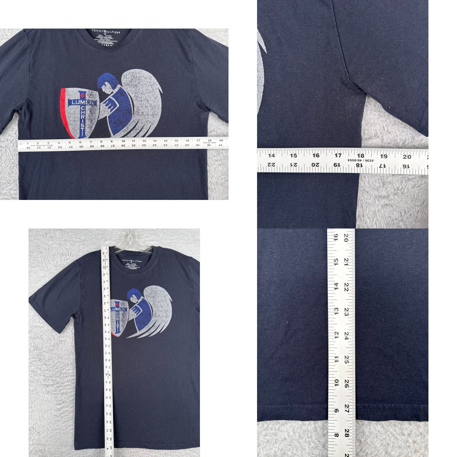 Tommy Hilfiger Tommy Hilfiger Men's Small Blue Crew Neck T-Shirt Cotton Blend Sports Logo Size US S / EU 44-46 / 1 - 8 Thumbnail