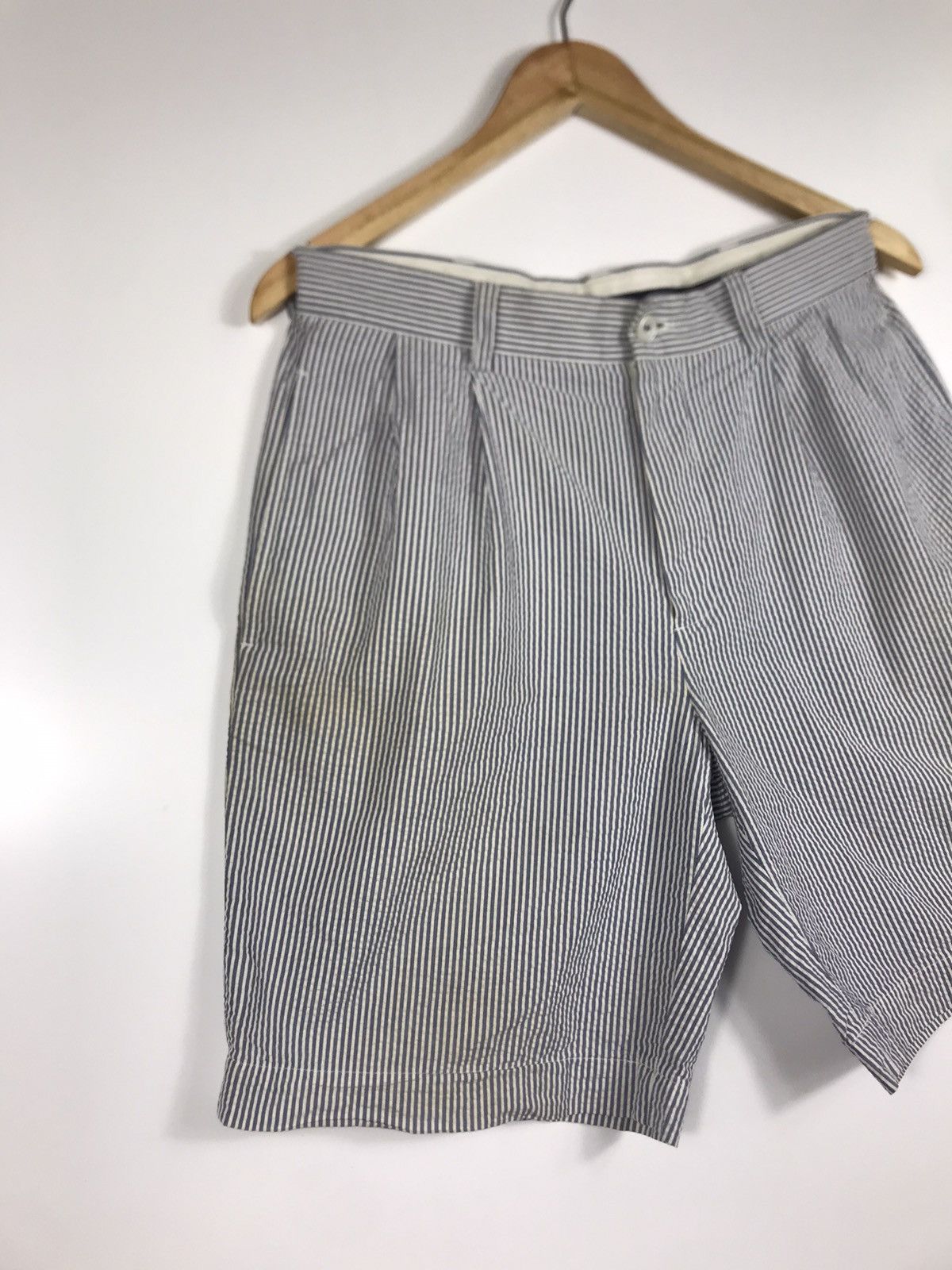 Brooks Brothers 🔥Brooks Brothers 346 Hickory Stripe Short Pants Size US 31 - 2 Thumbnail