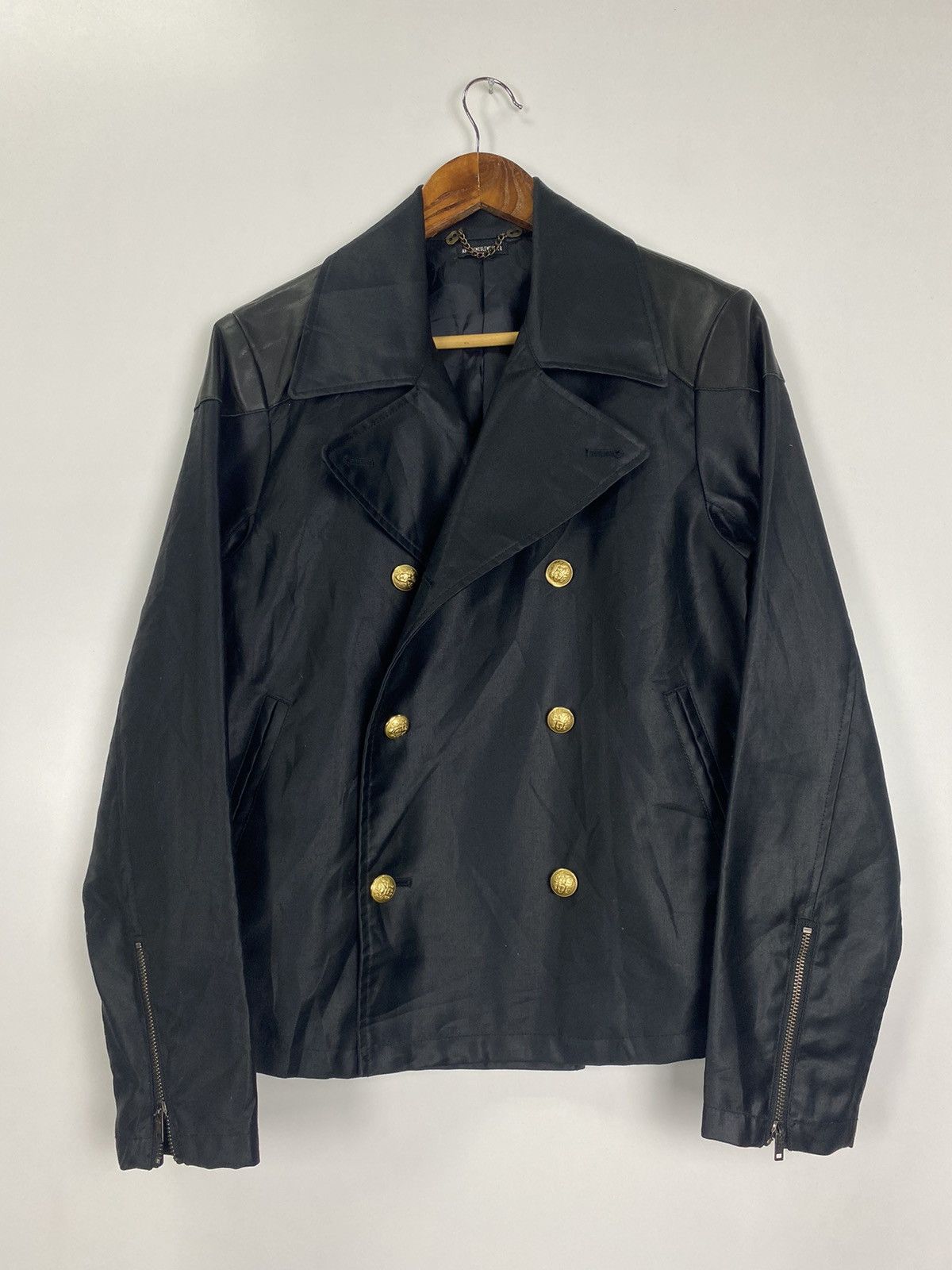 Ann Demeulemeester Ann Demeulemeester shoulder leather Jacket nice design Size US M / EU 48-50 / 2 - 7 Thumbnail