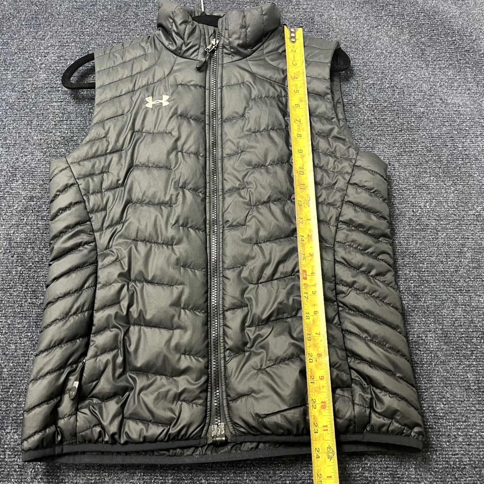 Under Armour Under Armour ColdGear Vest Mens Small Gray Quilted Insulated Full Zip Puffer Vest Size US S / EU 44-46 / 1 - 7 Thumbnail