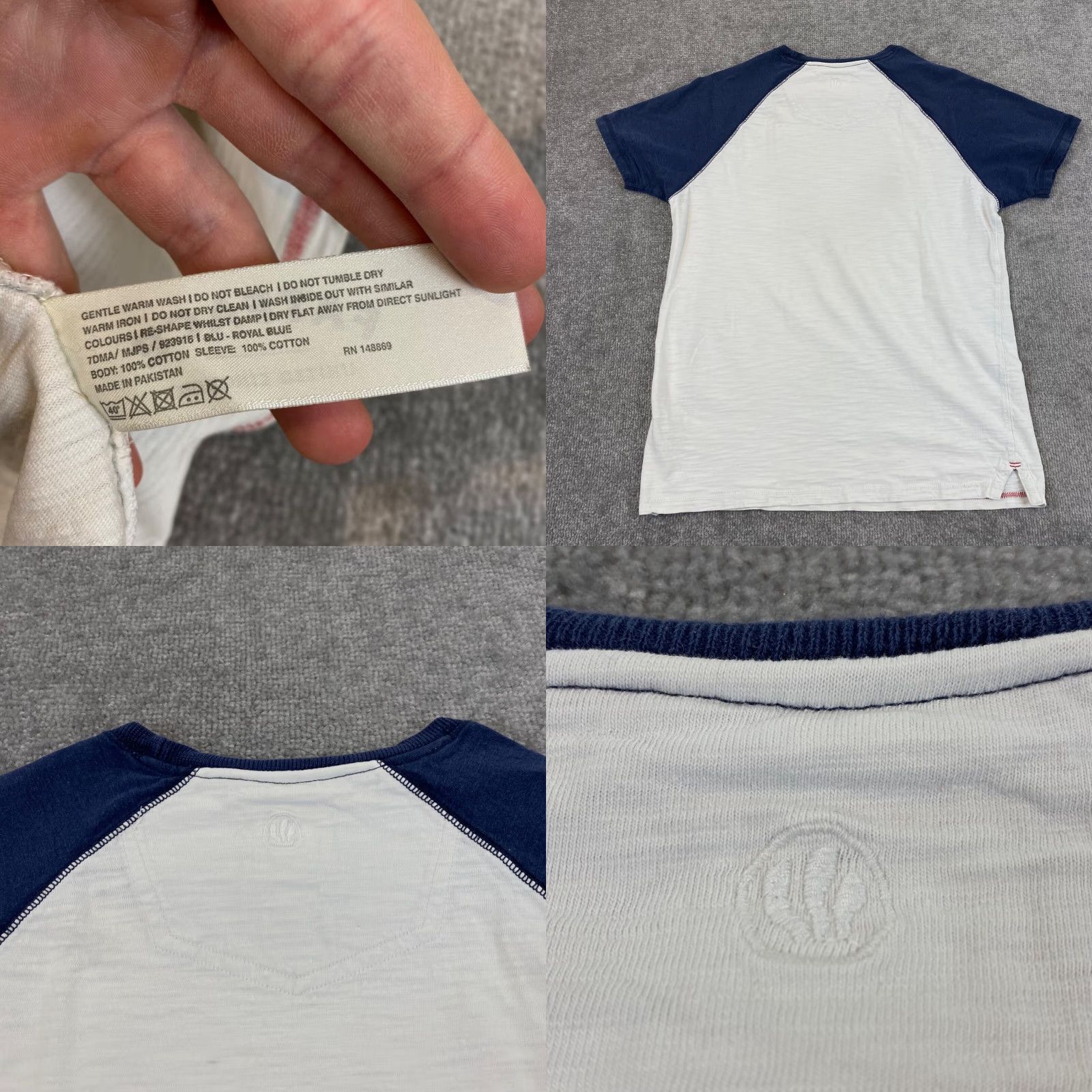 FatFace Fat Face Shirt Men Small White Blue Pocket Tee Crewneck British Top Short Sleeve Size US S / EU 44-46 / 1 - 8 Thumbnail