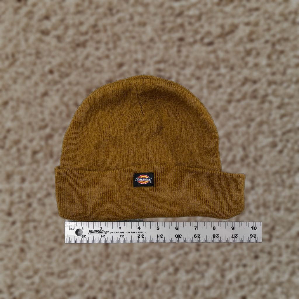 Dickies Dickies Beanie KnIT Beanie One Size Brown 100% Acrylic Knit Unisex Adults Winter Ski Outdoor Logo Beanie Mens Womens Boys Girls Size ONE SIZE - 1 Thumbnail