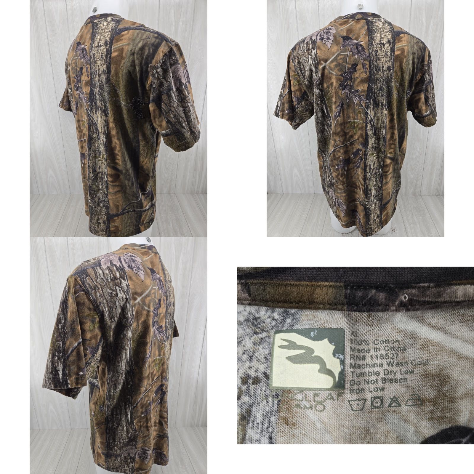 Vintage VINTAGE Longleaf Camo T-Shirt Men XL Short Sleeve Hunting Skater Cotton Shirt Size US XL / EU 56 / 4 - 8 Thumbnail