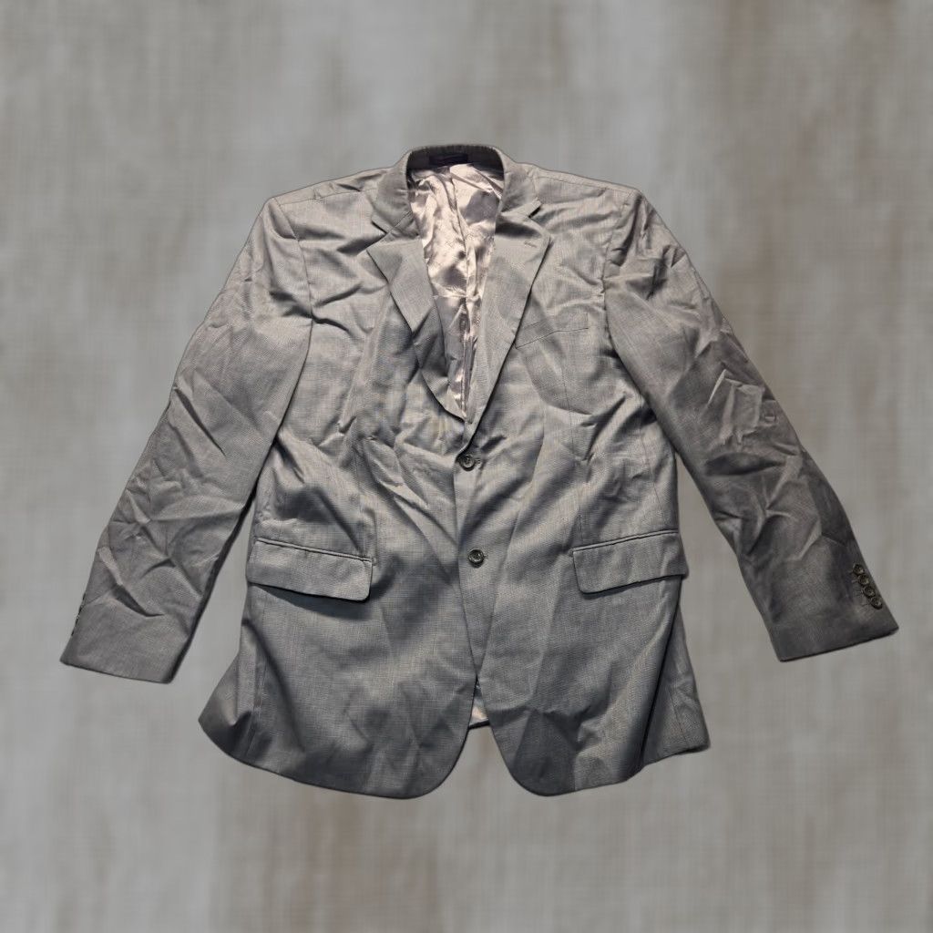 Vintage VINCI Gray 2 Button Sport Coat Adult Men’s Size 44 L Blazer Jacket Size 44R - 1 Thumbnail