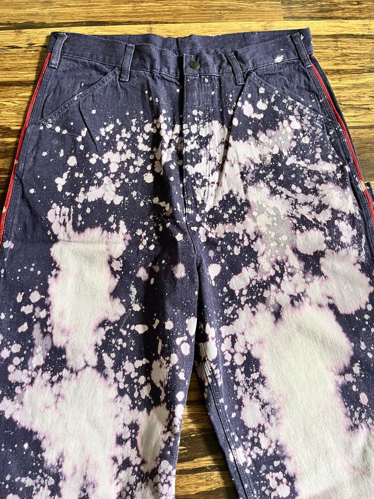 Nepenthes NEPENTHES PURPLE BLEACHED CARPENTER PANT Size US 34 / EU 50 - 2 Thumbnail