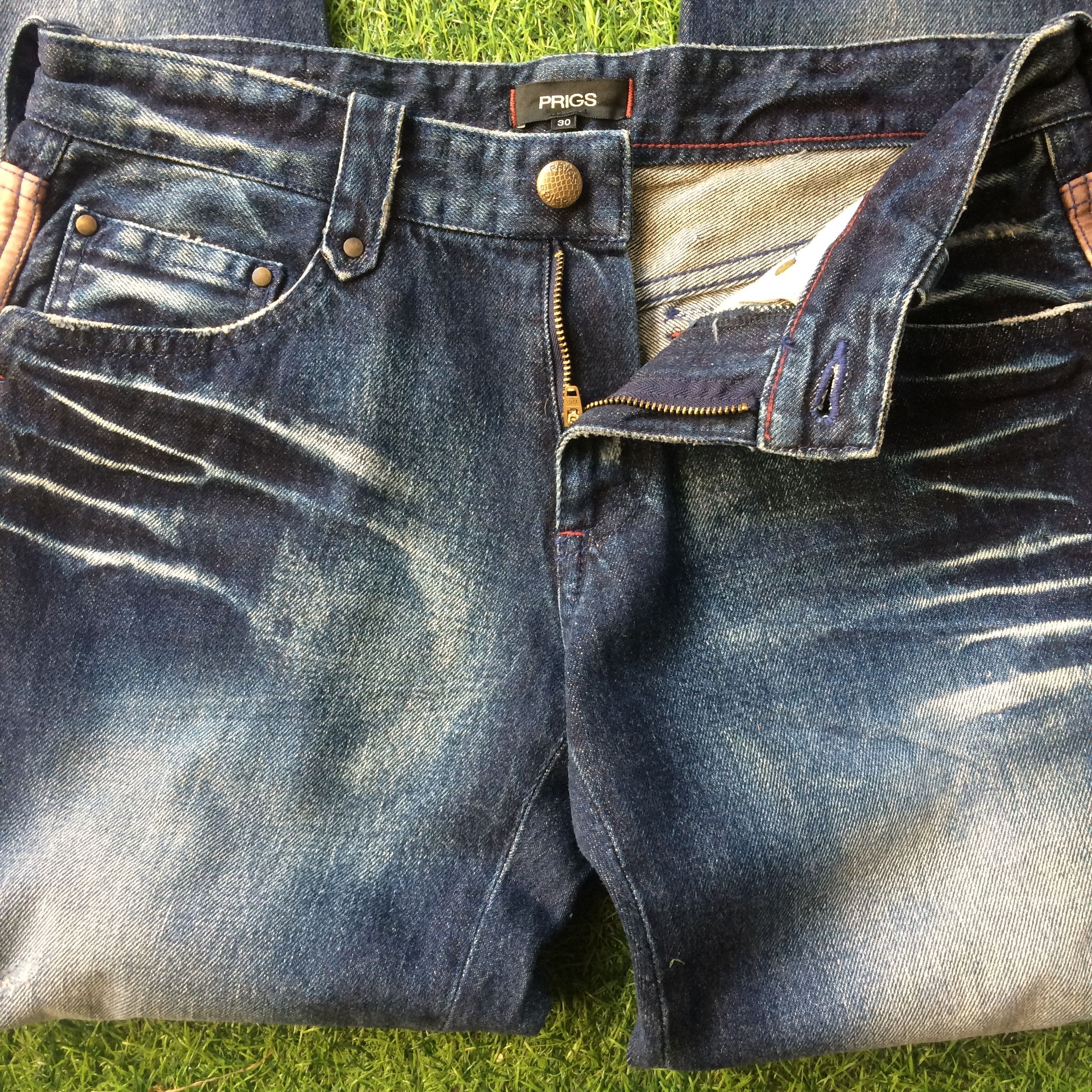 Japanese Brand Japan Two Tone Side Panel Jeans #D-349 Size 28" / US 6 / IT 42 - 3 Thumbnail