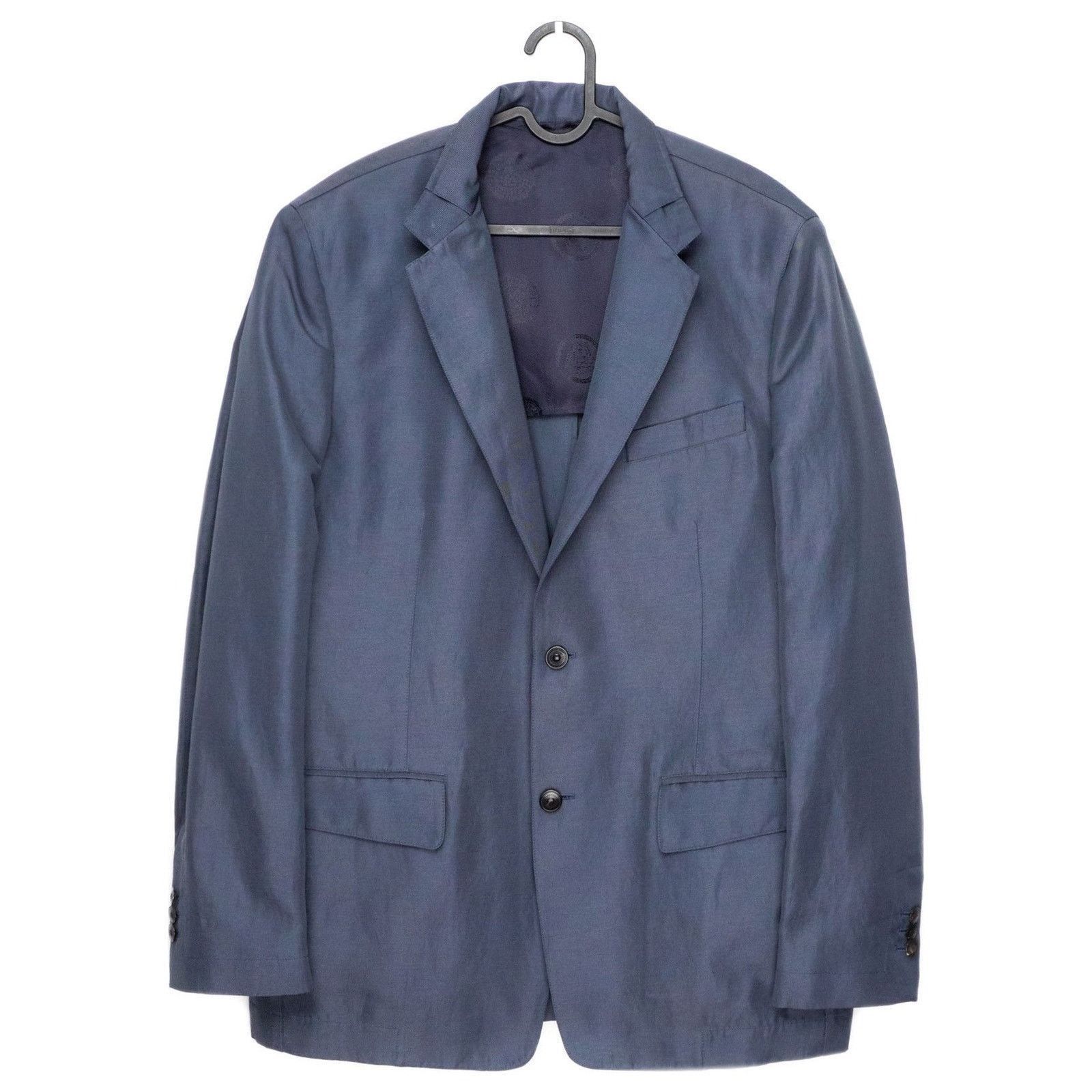 Versace Gianni Versace Medusa Greca Logo Linen Blend Blazer Jacket Size US L / EU 52-54 / 3 - 1 Thumbnail