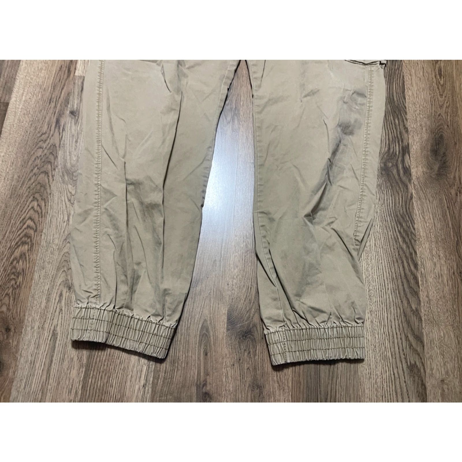 Vintage Hollywood Pants, Men's Size 38, Brown Jogger Pants, Pockets, 5-Pocket Design, Regular Rise, Cotton, Inseam 28, Flat Front, Brand Hollywood, Men, Pants Size US 38 / EU 54 - 3 Thumbnail