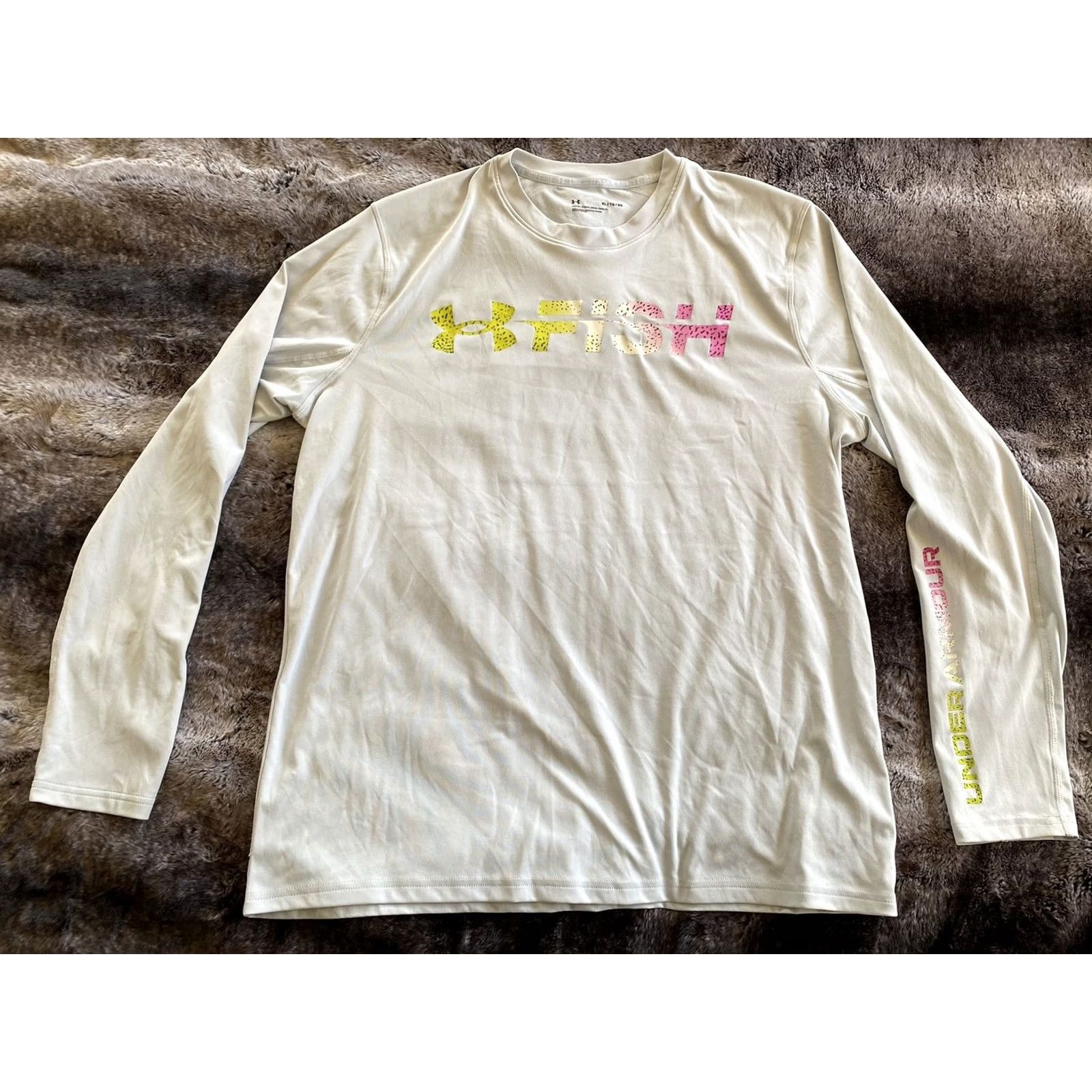 Under Armour Under Armour Men’s Iso Chill Shorebreak Gradient Long Sleeve Rainbow Trout Shirt XL Multicolor Mens Size US XL / EU 56 / 4 - 2 Thumbnail