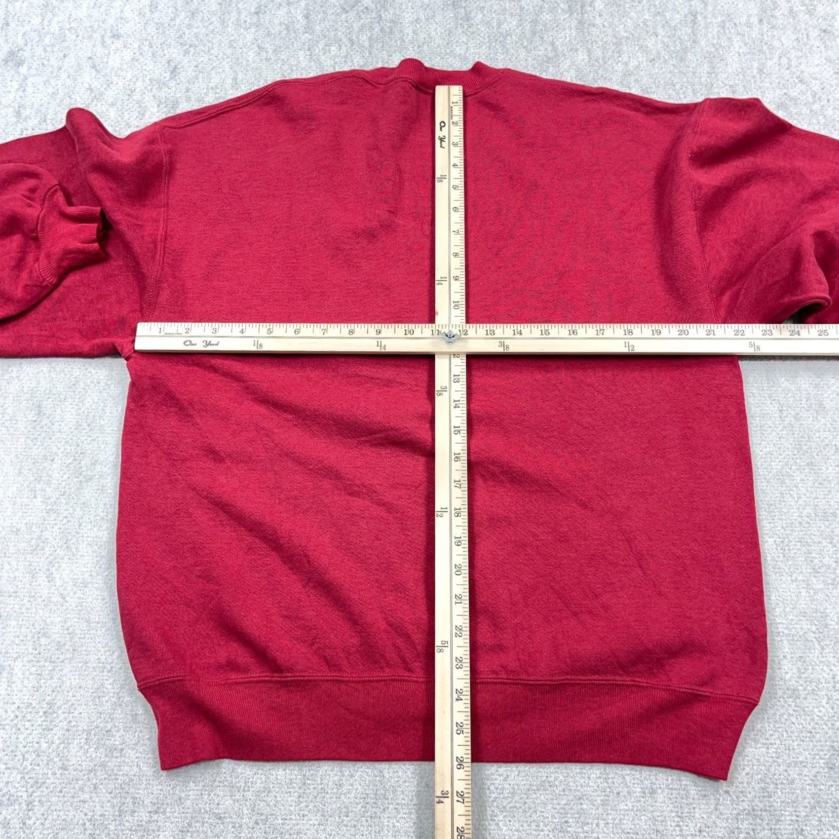 Russell Athletic Vintage Russell Sweatshirt Men Large Red Crewneck Sweater Blank 90s Made USA A99 Size US L / EU 52-54 / 3 - 6 Thumbnail