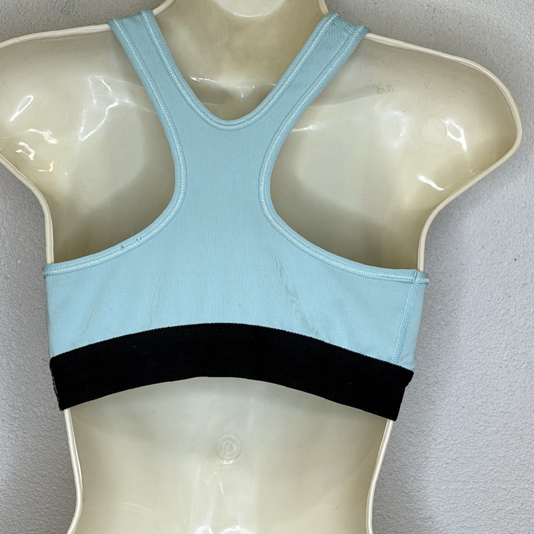 Nike Nike Pro Dri-Fit Sports Bra Clothing Women Medium Racerback Blue Nike Dri-FIT No Padding Size ONE SIZE - 5 Thumbnail