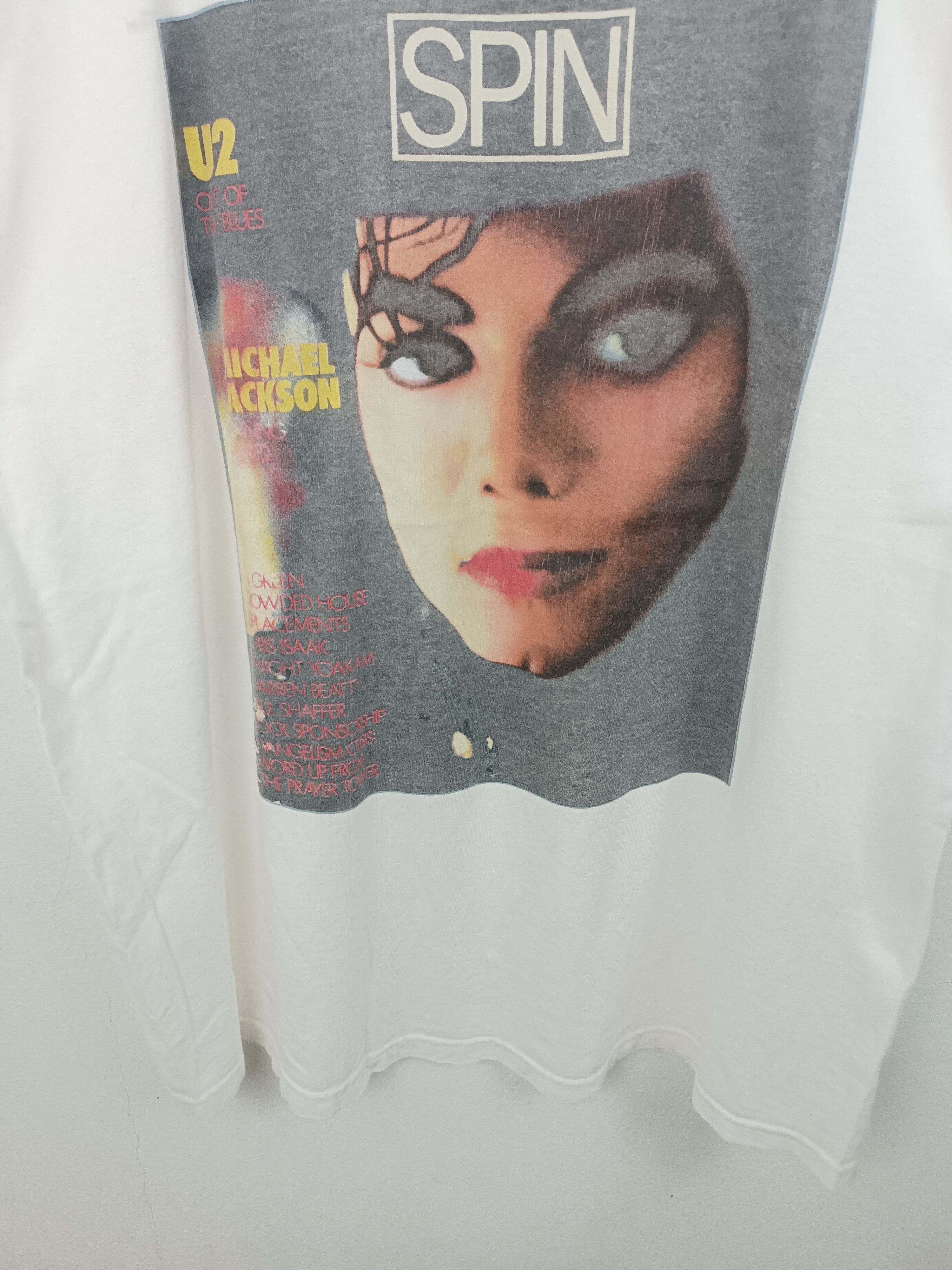 Rap Tees VINTAGE Y2K SPIN MAGAZINE MICHAEL JACKSON FADED TEE POP Size US XL / EU 56 / 4 - 6 Thumbnail