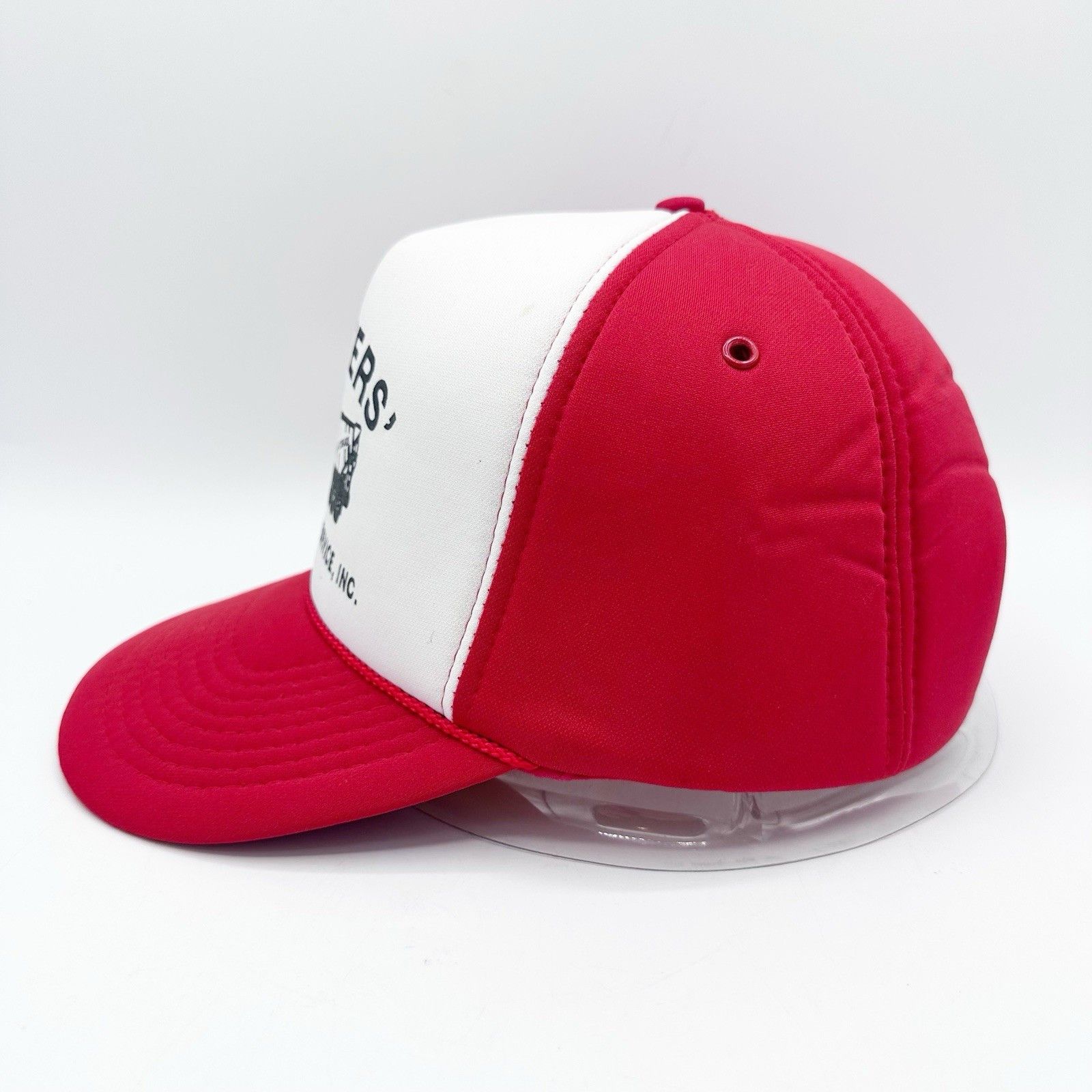 Vintage Vintage Porters' Conctrete All Foam Snapback Trucker Hat Red Size ONE SIZE - 6 Thumbnail