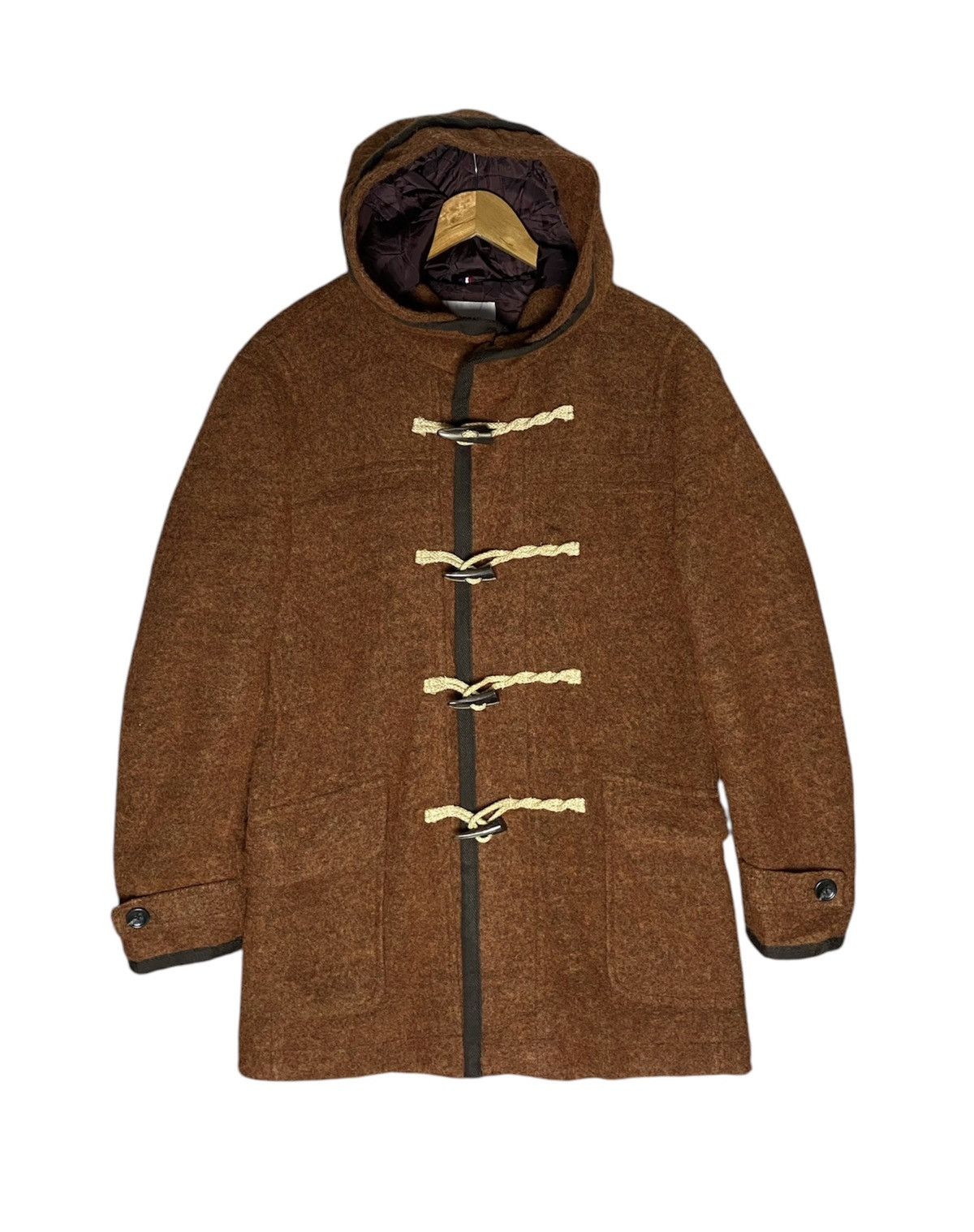 Japanese Brand × Morgan Homme 2000s Morgan Homme Duffle Wool Hooded Jacket Size US M / EU 48-50 / 2 - 1 Thumbnail