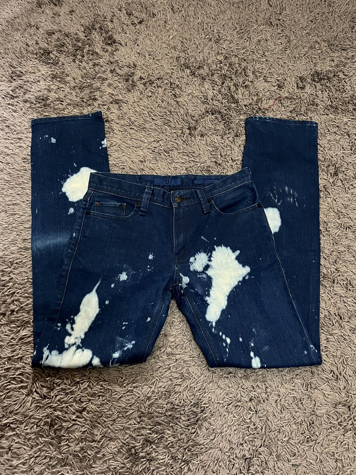 Jil Sander 2000s uniqlo J+ splash acid wash skinny for straight #I3 Size US 30 / EU 46 - 7 Thumbnail