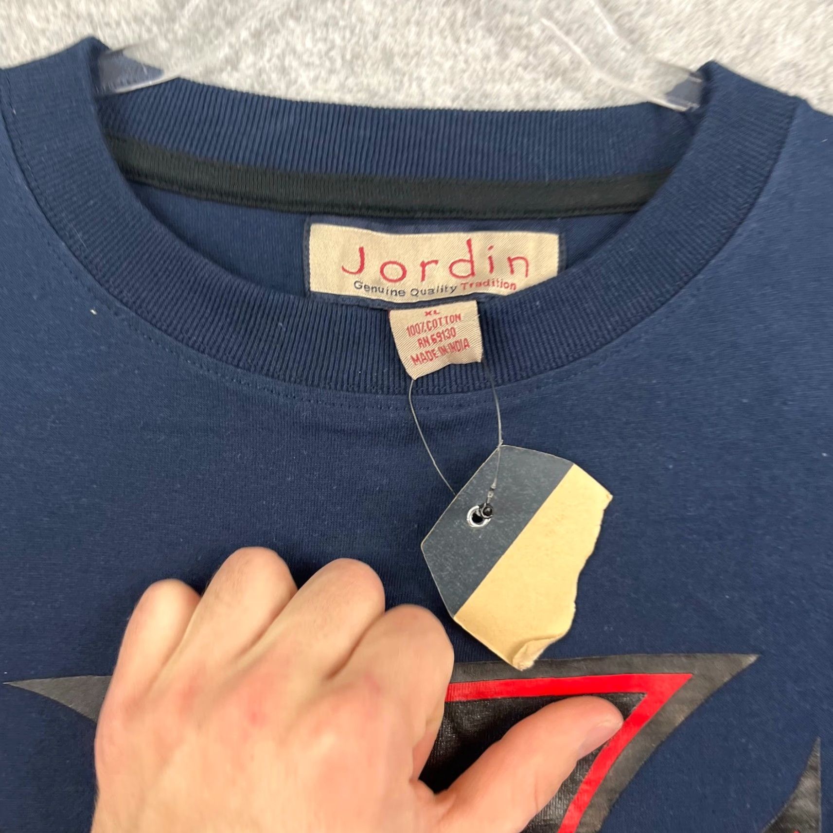 Vintage VINTAGE American Vintage T-shirt Men XL Blue Graphic Jordin Deadstock Skater Cobra Iron Cross Mallgoth Y2K Size US XL / EU 56 / 4 - 5 Thumbnail