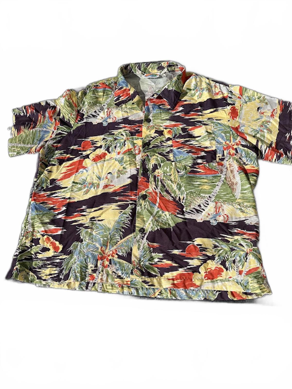 Kennington Ltd. Vintage Kennington Hawaiian Shirt XL Tiki Print Size US XL / EU 56 / 4 - 1 Thumbnail