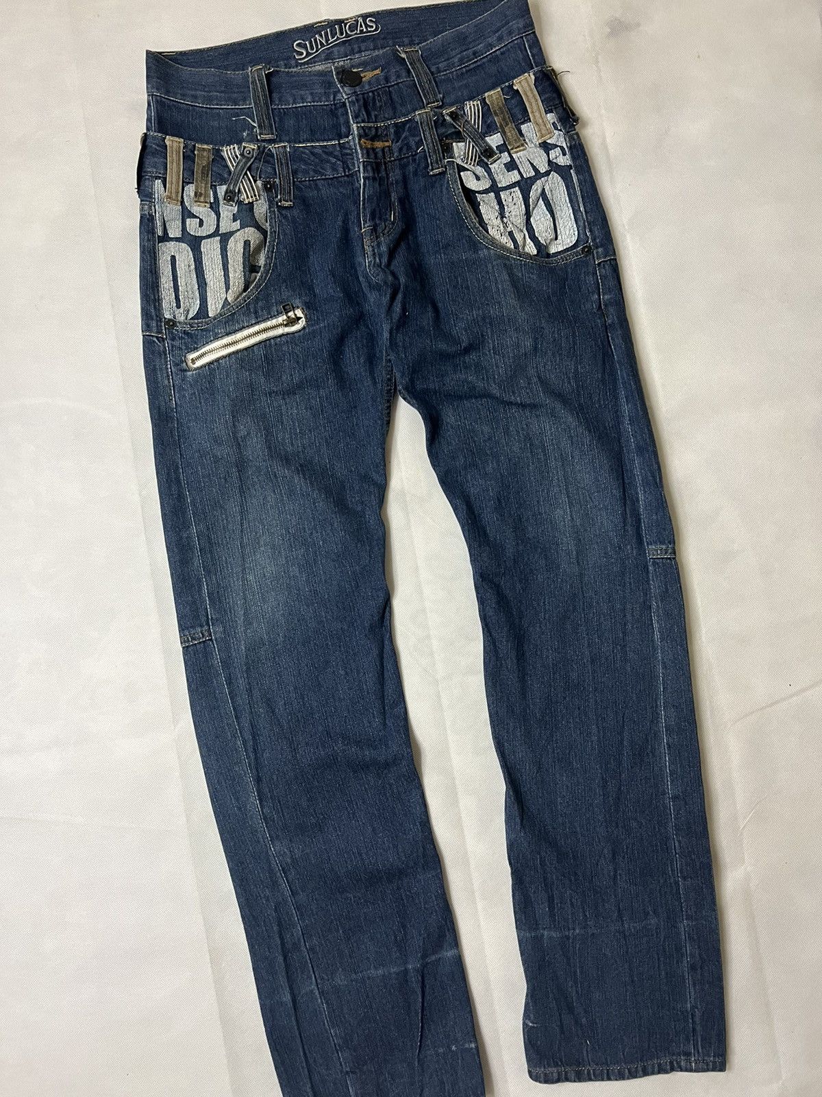 Japanese Brand Double Waist Sunlucas Japanese Brand Vintage Denim Size US 30 / EU 46 - 5 Thumbnail