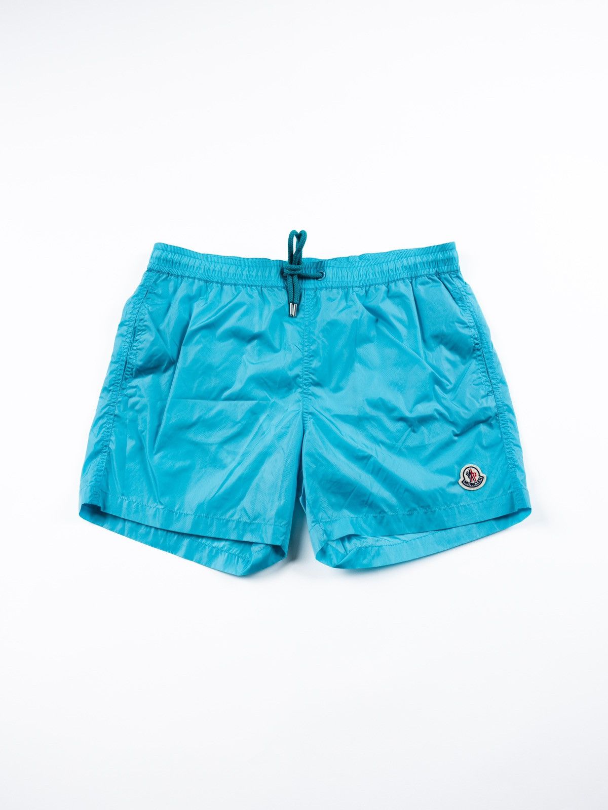 image of Moncler Boxer Mare Swim Shorts in Teal, Men's (Size 34)