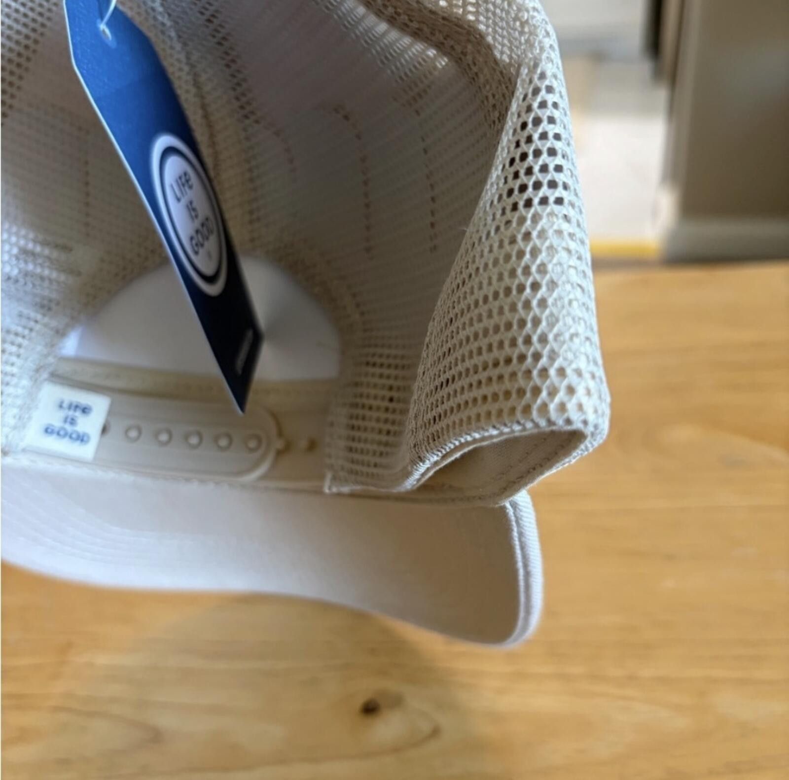 Life is Good Life Is Good Kids' Light Tan Cap with Blue Patch Size ONE SIZE - 4 Thumbnail