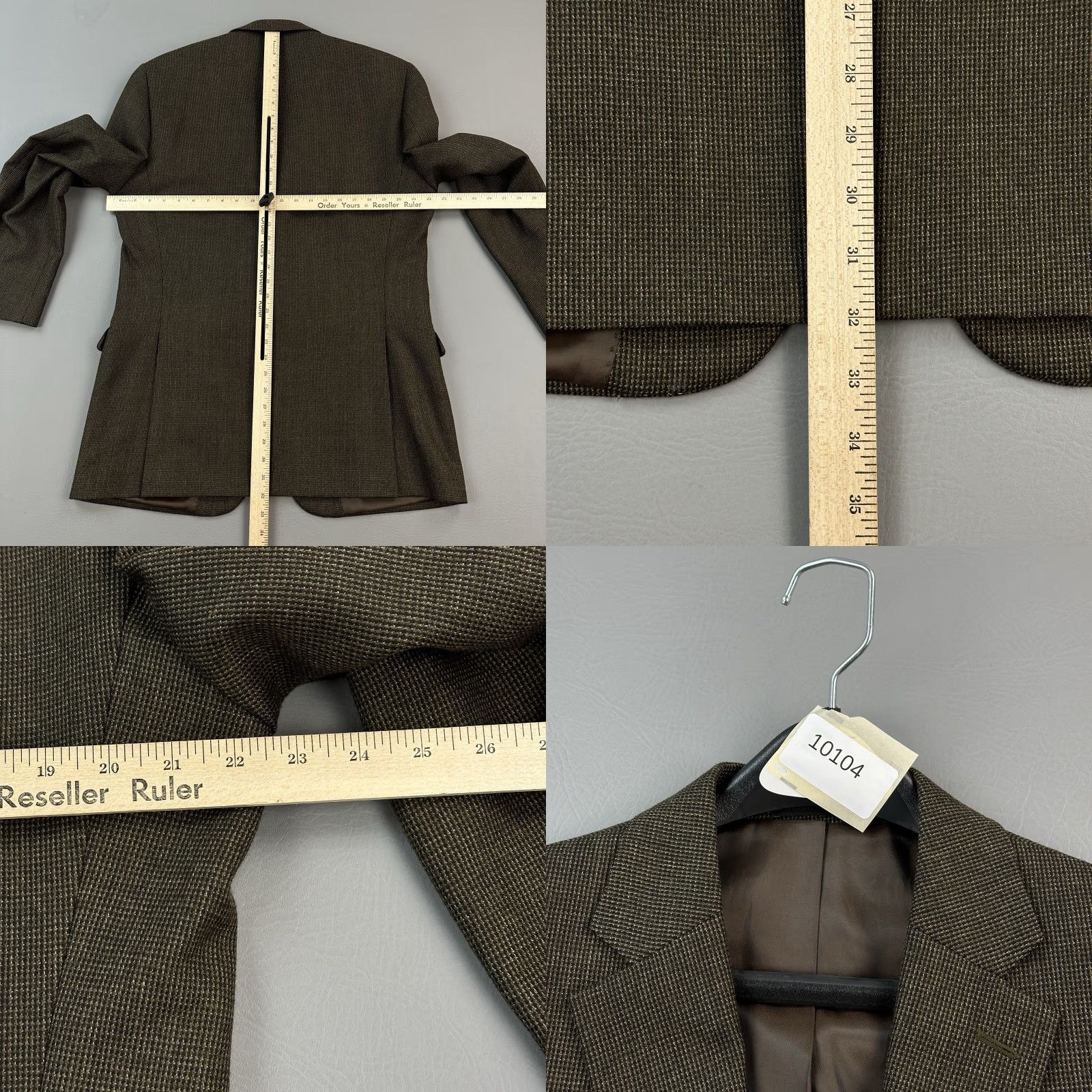 Ralph Lauren Lauren Ralph Lauren Blazer Mens 42L Brown Wool Sport Coat Jacket Business Casual Size 42R - 9 Thumbnail