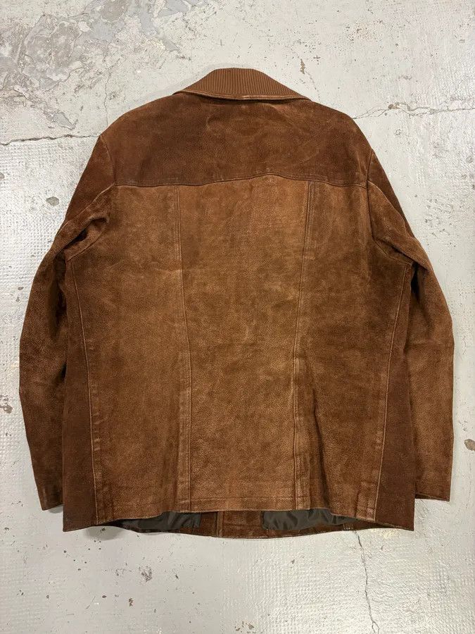 Alexander McQueen 2000s Alexander McQueen Brown Multi-Pocket Suede Leather Jacket Size US L / EU 52-54 / 3 - 6 Thumbnail