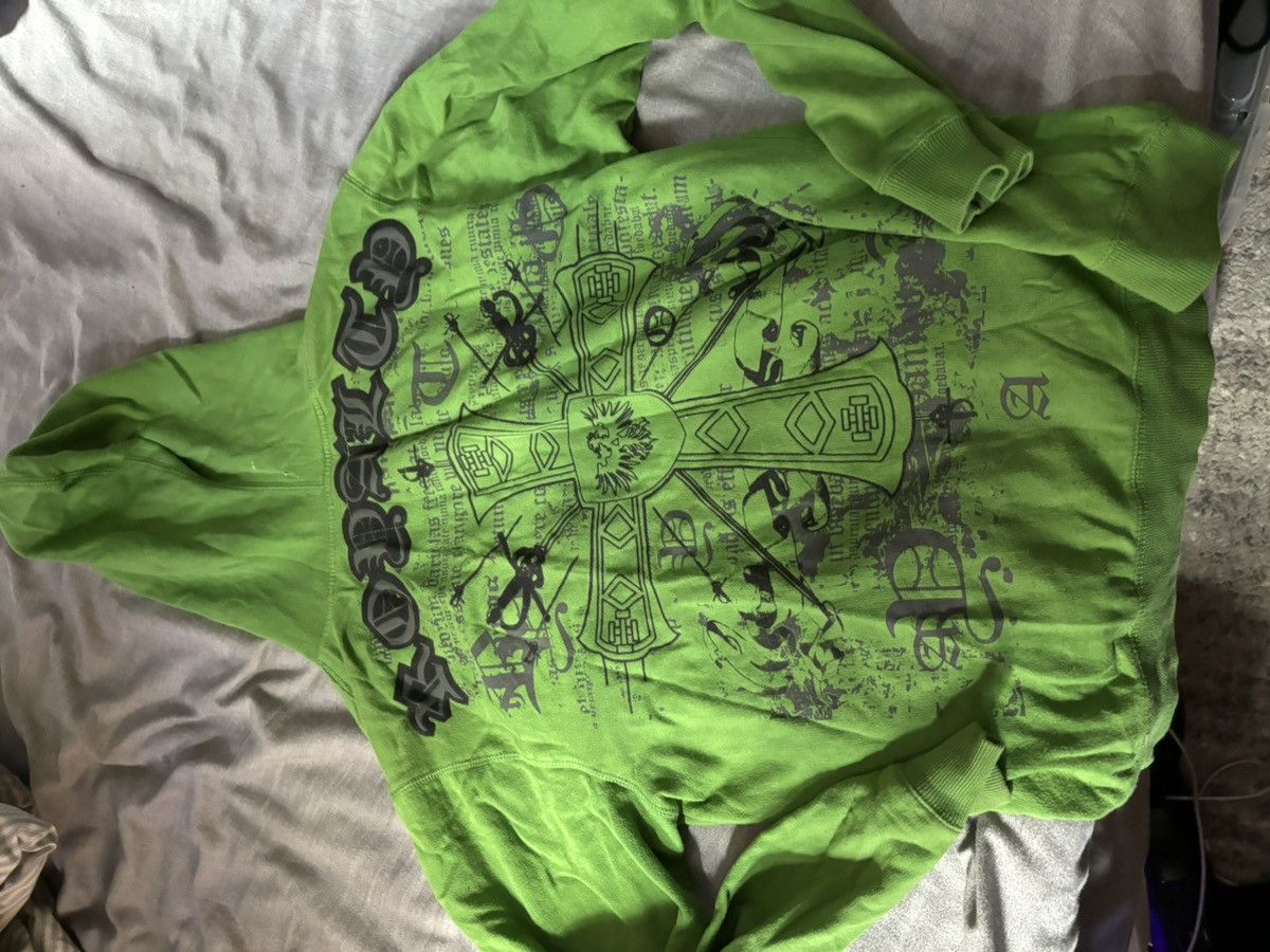 Carbon Distressed Y2K cross hoodie used good condition soze L fit M Size US L / EU 52-54 / 3 - 6 Thumbnail