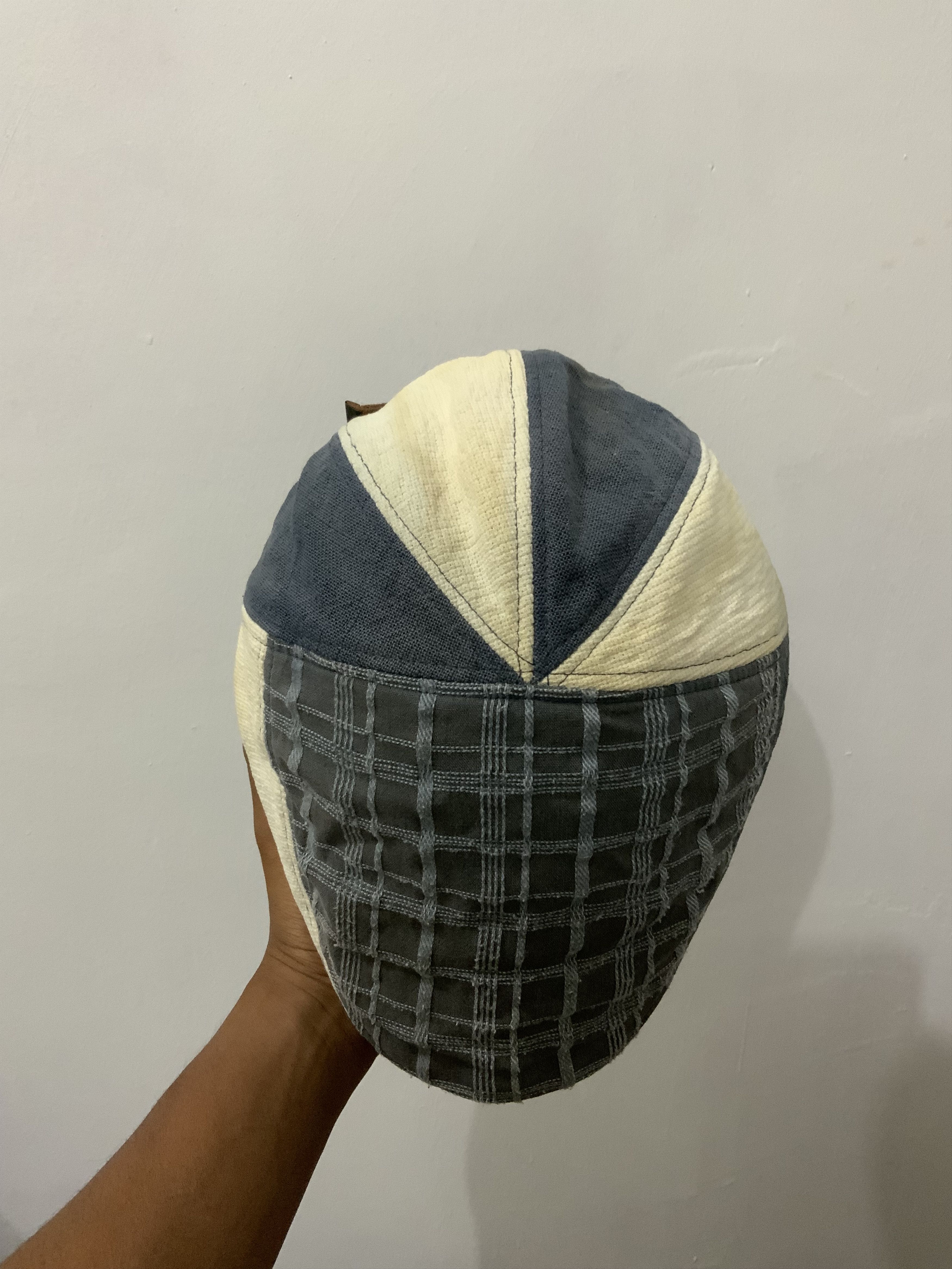 Japanese Brand Sashiko Boro Flat Baretta Hat Size ONE SIZE - 6 Thumbnail