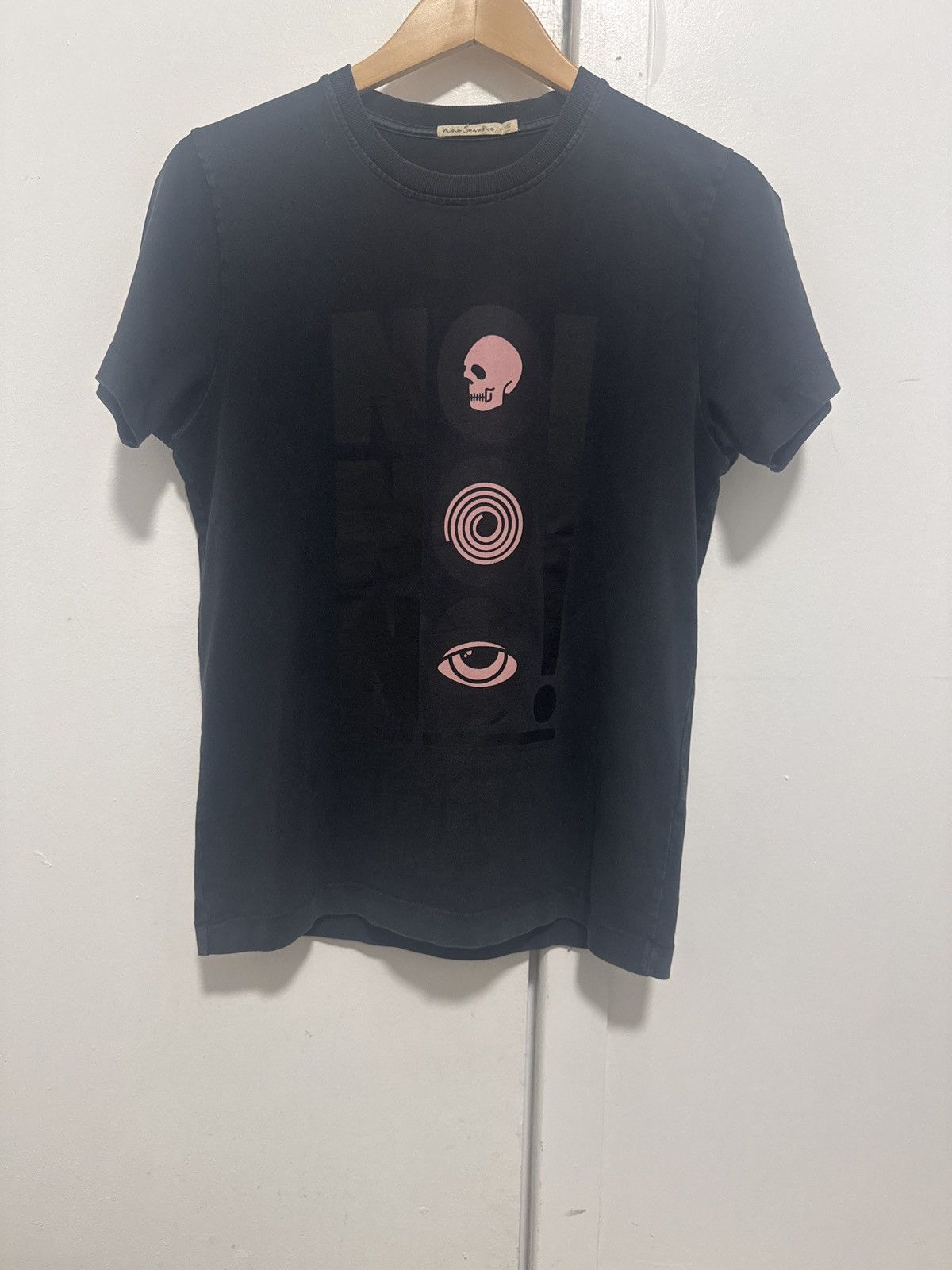 Nudie Jeans Nudie Jeans Black No No No Roy T-Shirt Size US XS / EU 42 / 0 - 1 Thumbnail
