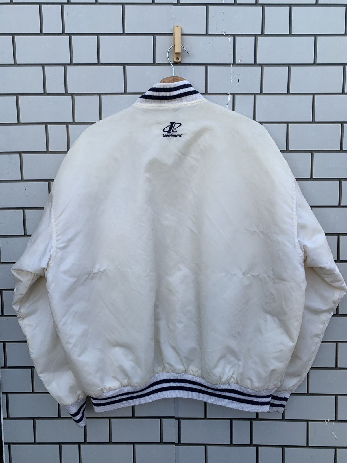 Logo Athletic × Vintage Vintage Logo Athletic Bomber Jacket Size US L / EU 52-54 / 3 - 3 Thumbnail