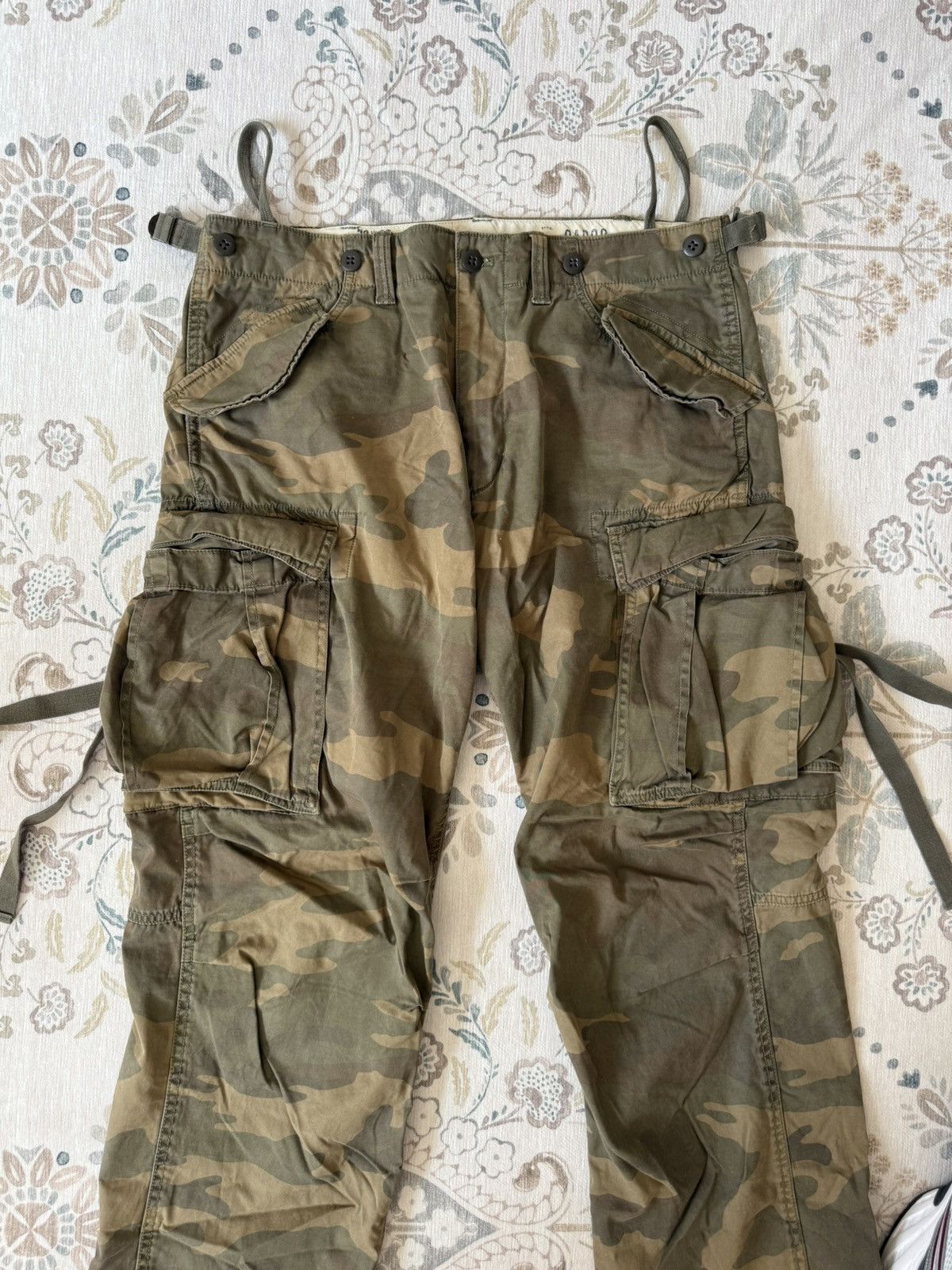 Other Vintage Camo Cargo Military Pants With Adjustable Straps Size US 33 - 3 Thumbnail