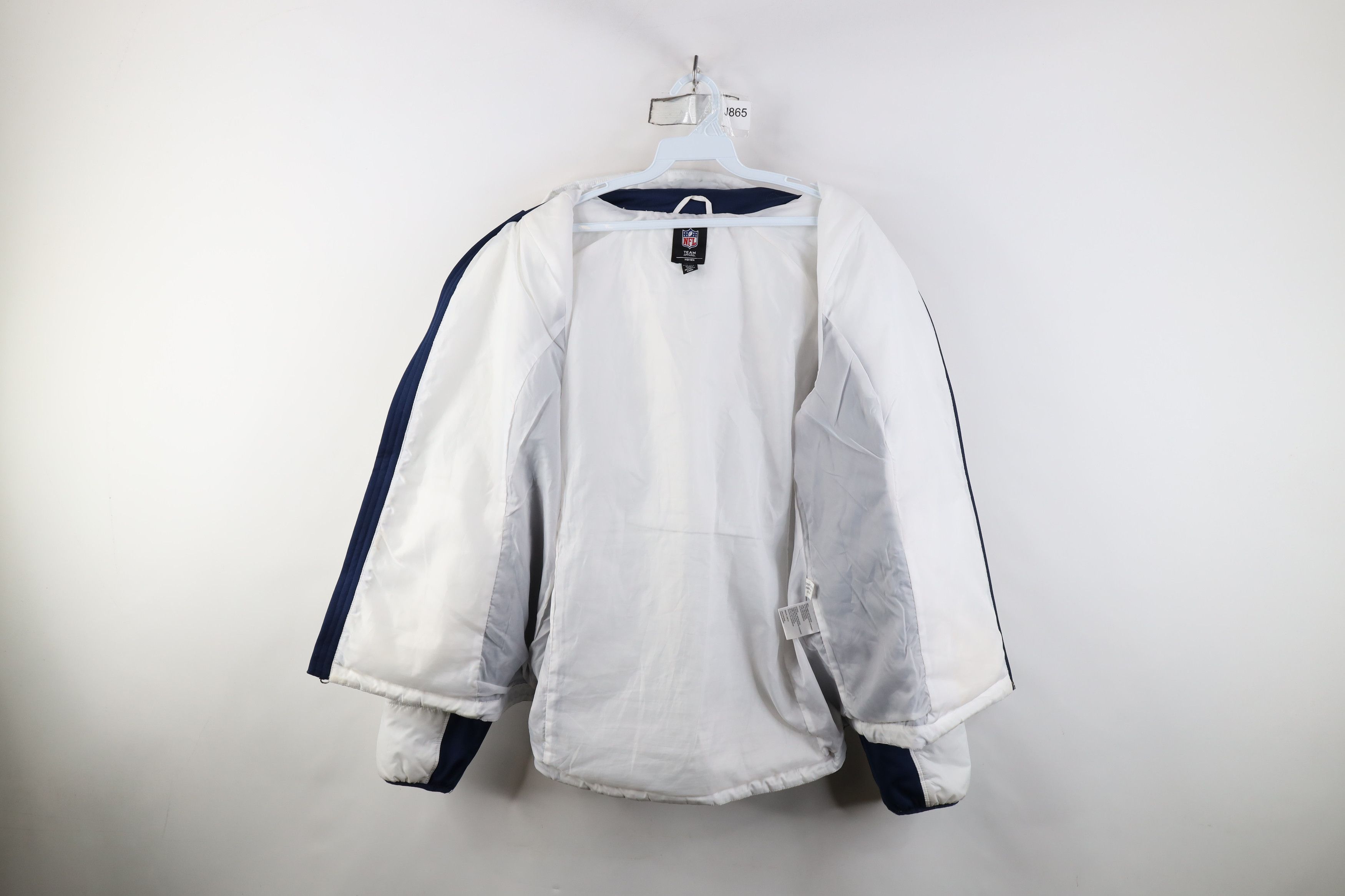 Vintage Vintage Y2K NFL Dallas Cowboys Football Hooded Puffer Jacket Size XXL / US 16-18 / IT 52-54 - 9 Thumbnail