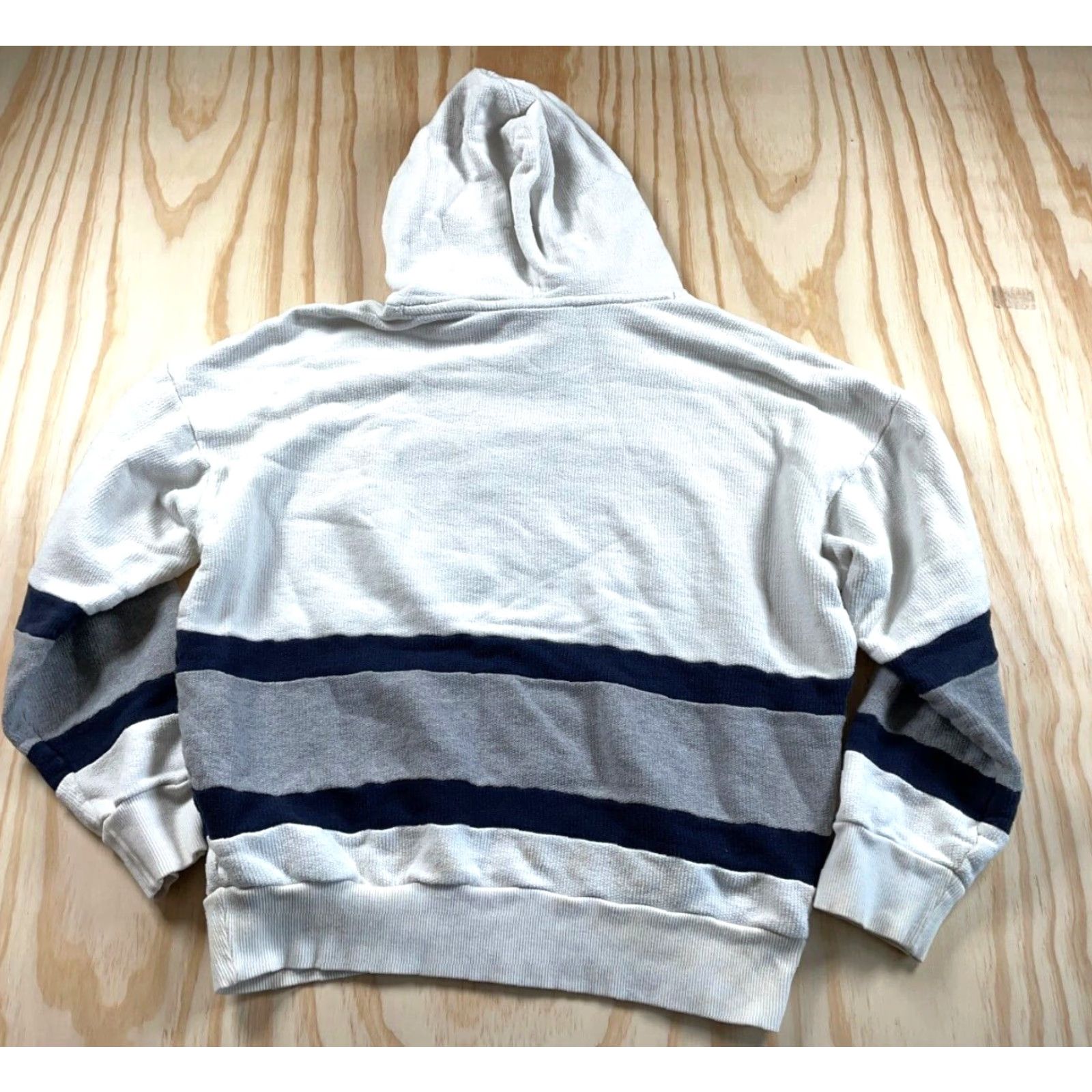 Adidas adidas Hoodie Women S White Striped Embroidered Trefoil Logo Pullover Hip Hop Womens Size S / US 4 / IT 40 - 2 Thumbnail