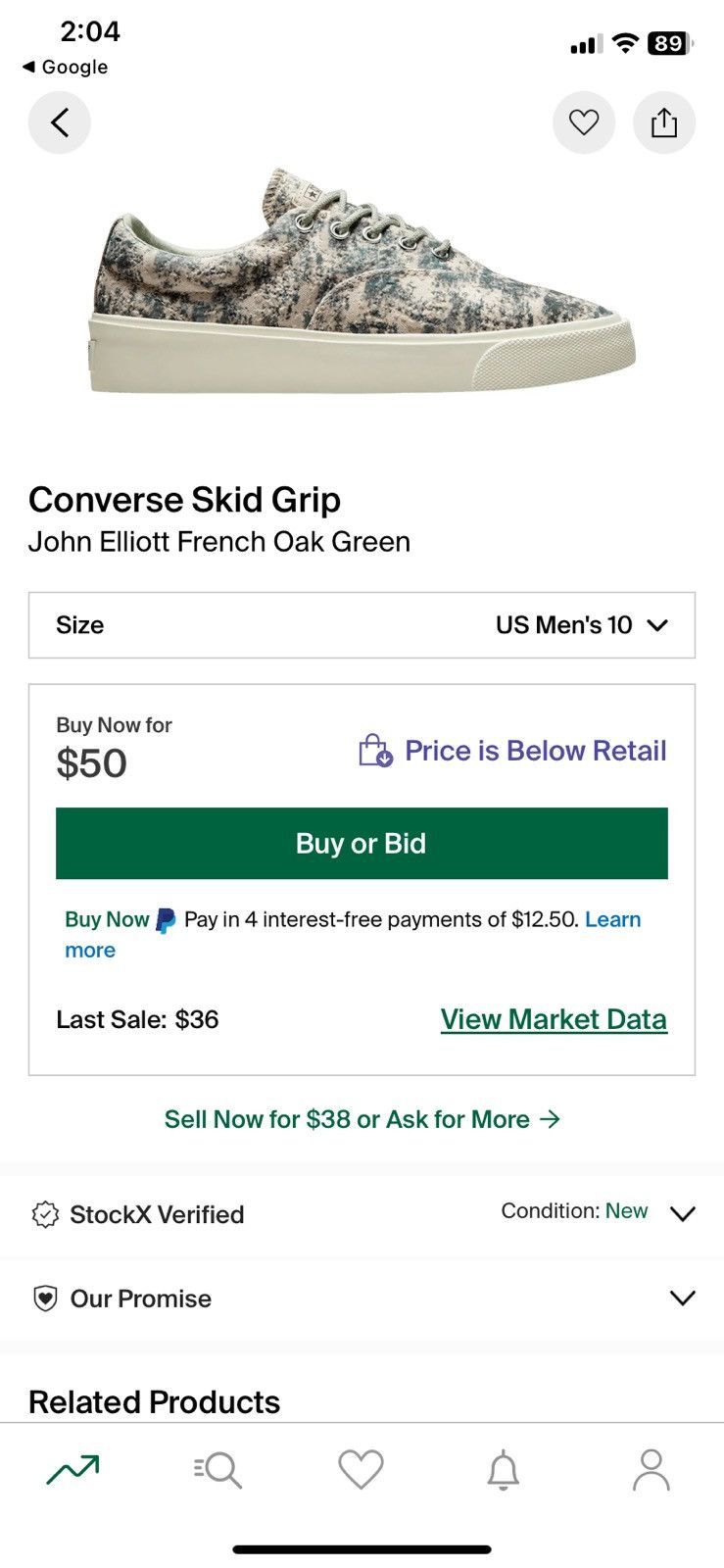 Converse Converse x John Elliot Skid Grip Size US 10 / EU 43 - 14 Thumbnail