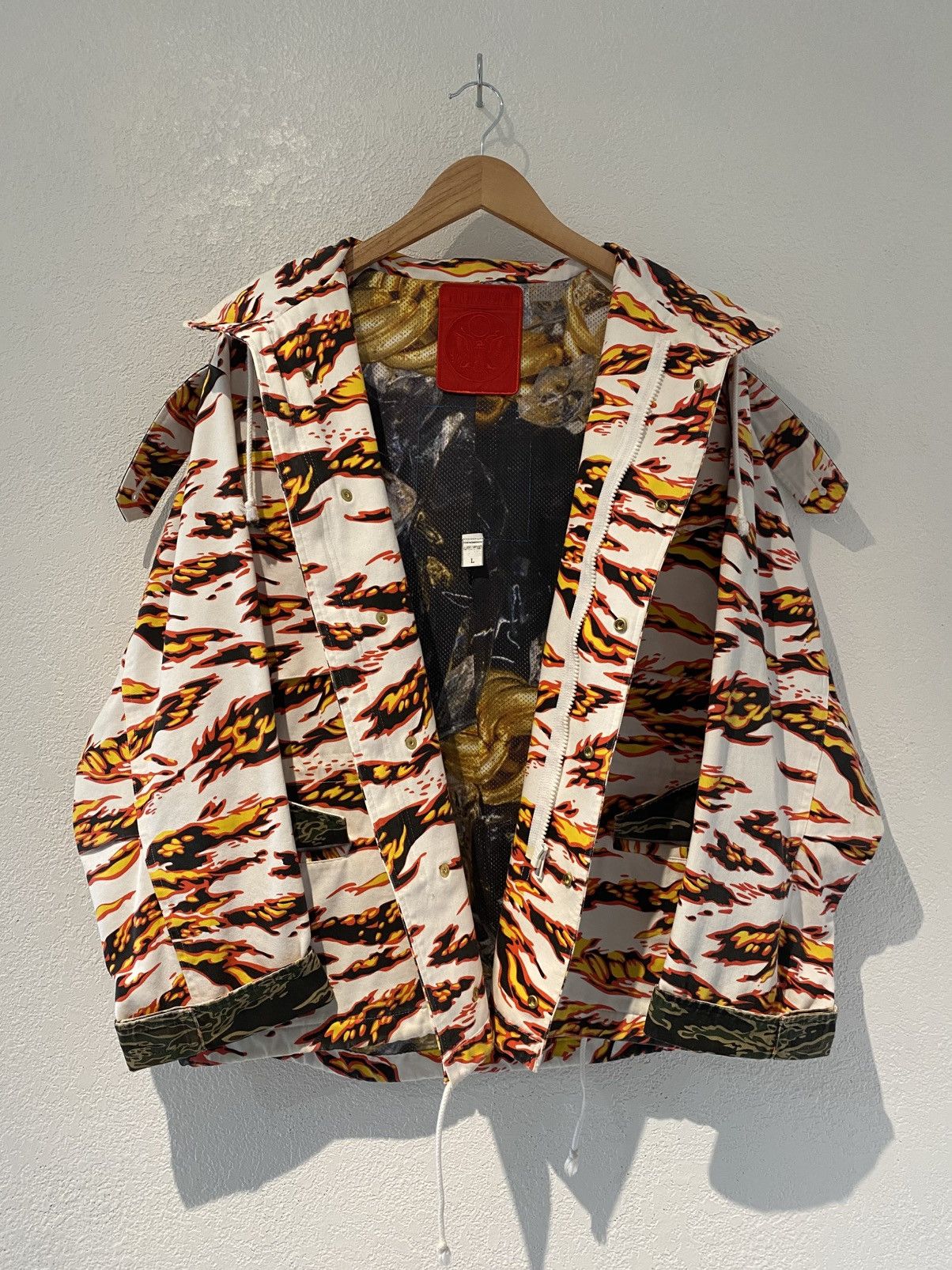 PHENOMENON Phenomenon 2007 Flame Tiger Camo Military M-65 Jacket Size US L / EU 52-54 / 3 - 1 Thumbnail