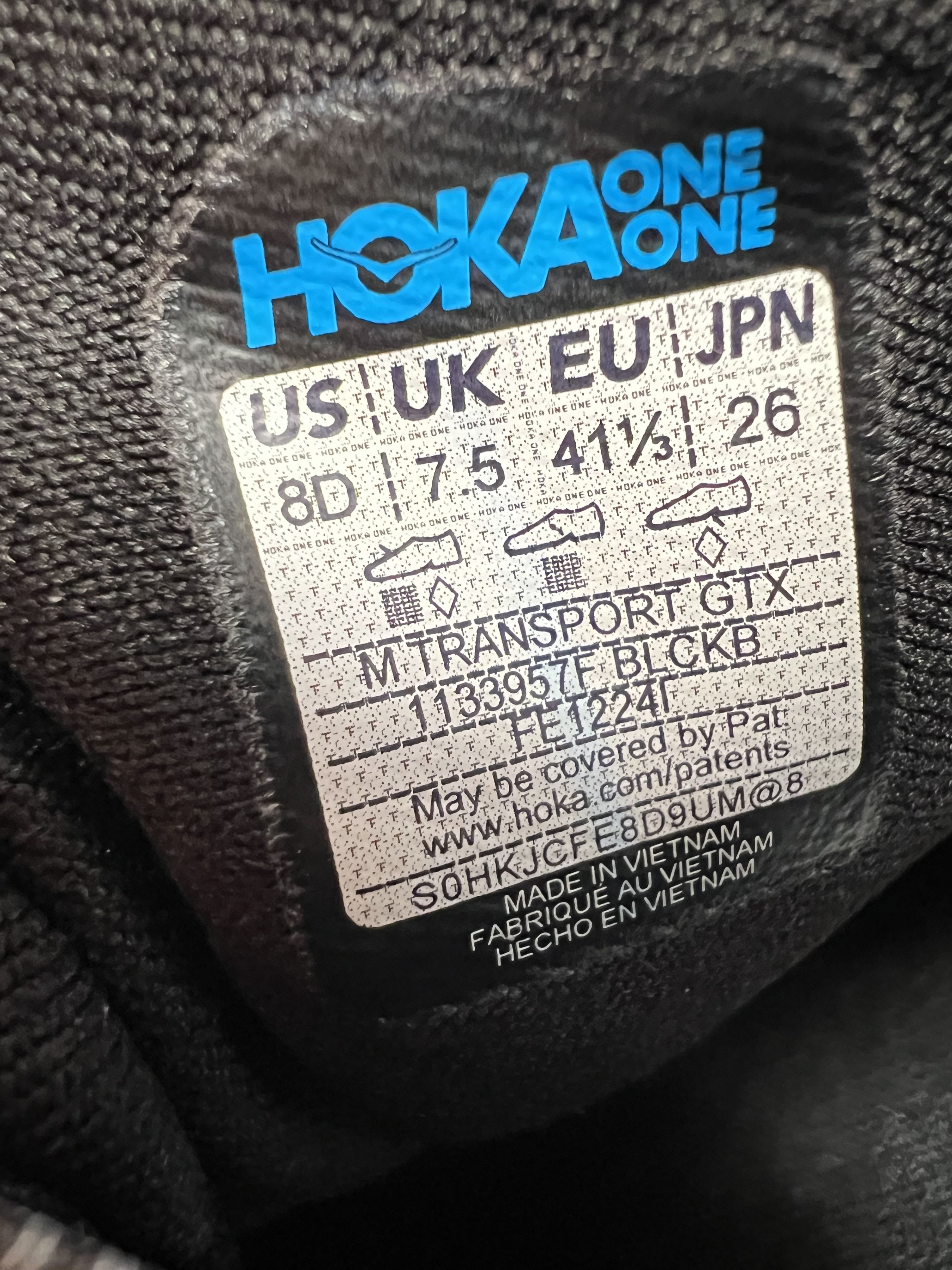 Hoka 8D Hoka One One Transport GTX Trail Running Shoes Hiking Size US 8 / EU 41 - 20 Thumbnail