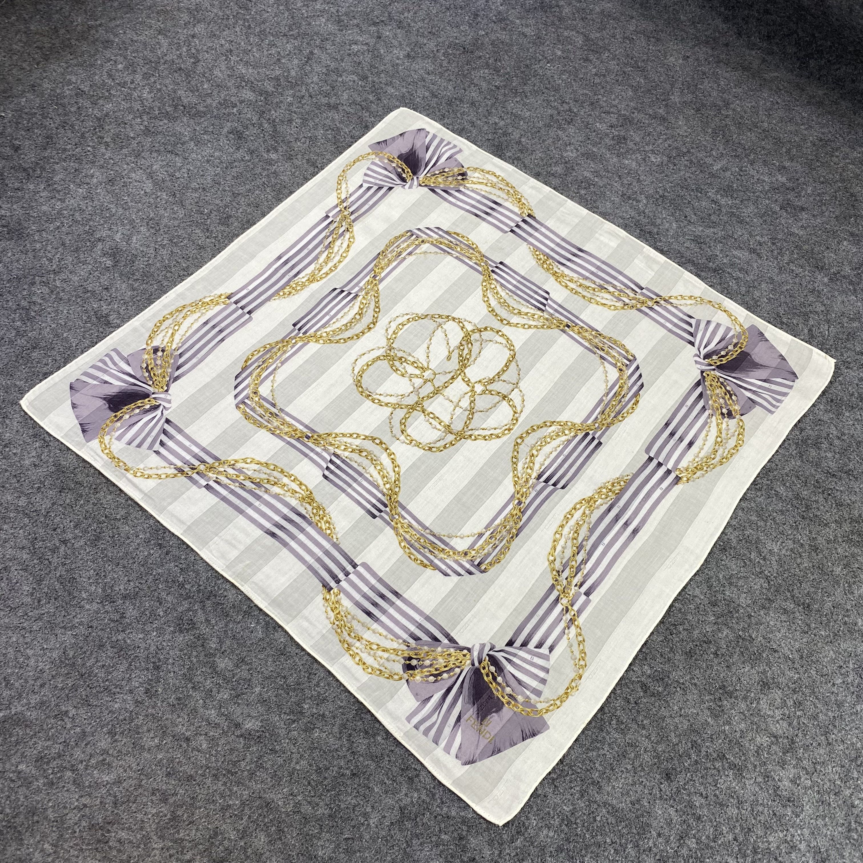 Fendi Fendi Handkerchief Neckerchief Bandana-B1781 Size ONE SIZE - 4 Thumbnail